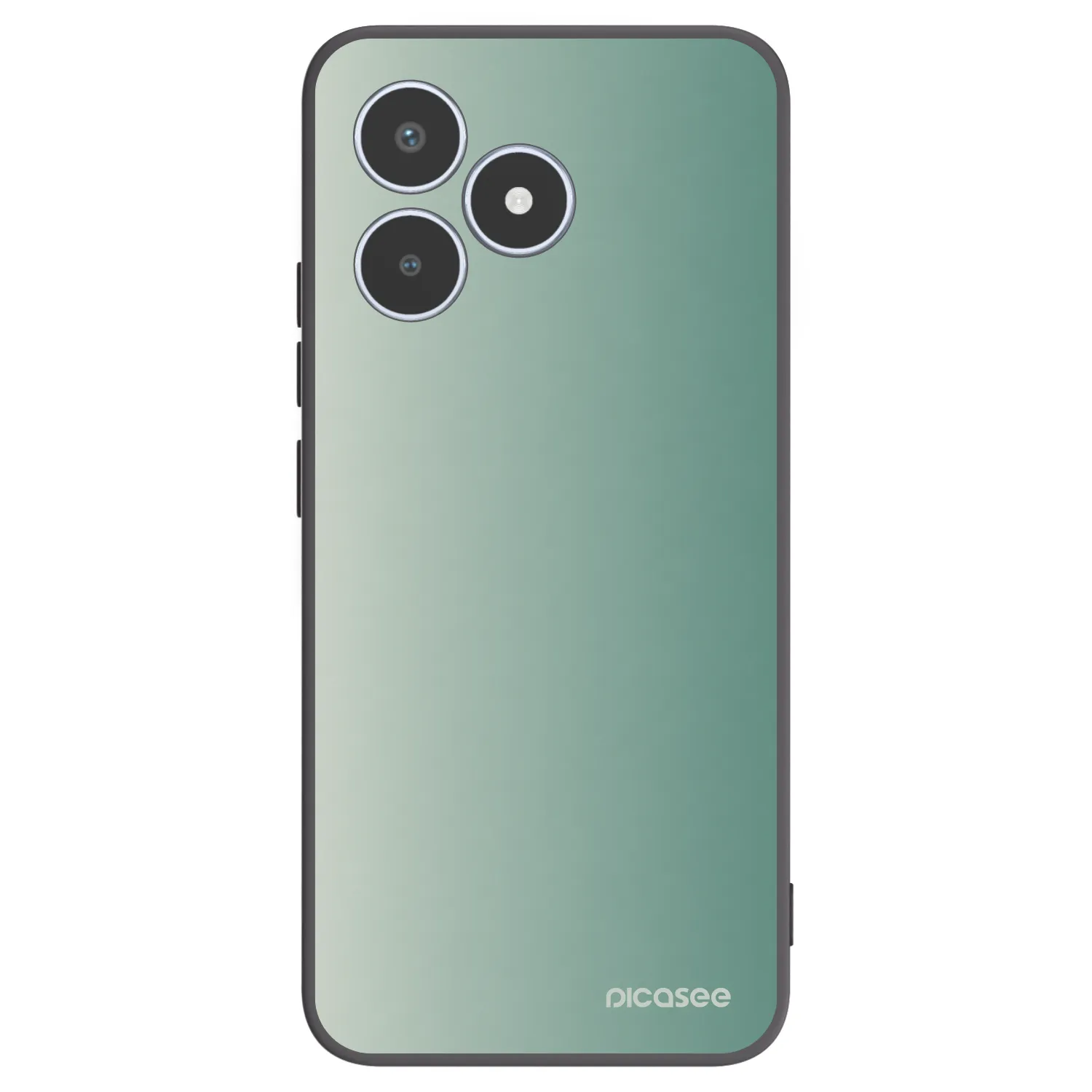 Picasee Μαύρη θήκη σιλικόνης για Realme C53 - Misty Sage