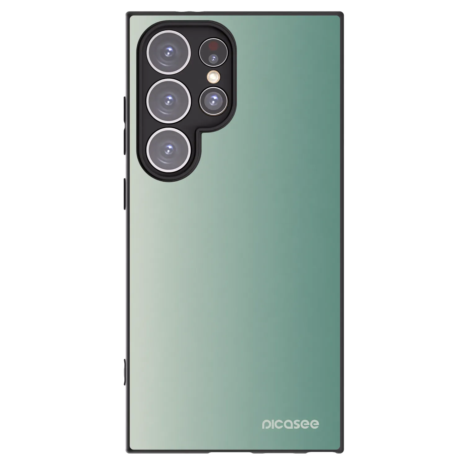 Picasee Μαύρη θήκη σιλικόνης για Samsung Galaxy S24 Ultra S928B 5G - Misty Sage