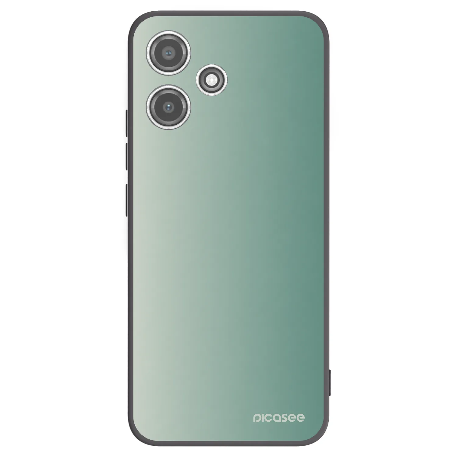 Picasee Μαύρη θήκη σιλικόνης για Xiaomi Redmi 12 5G - Misty Sage