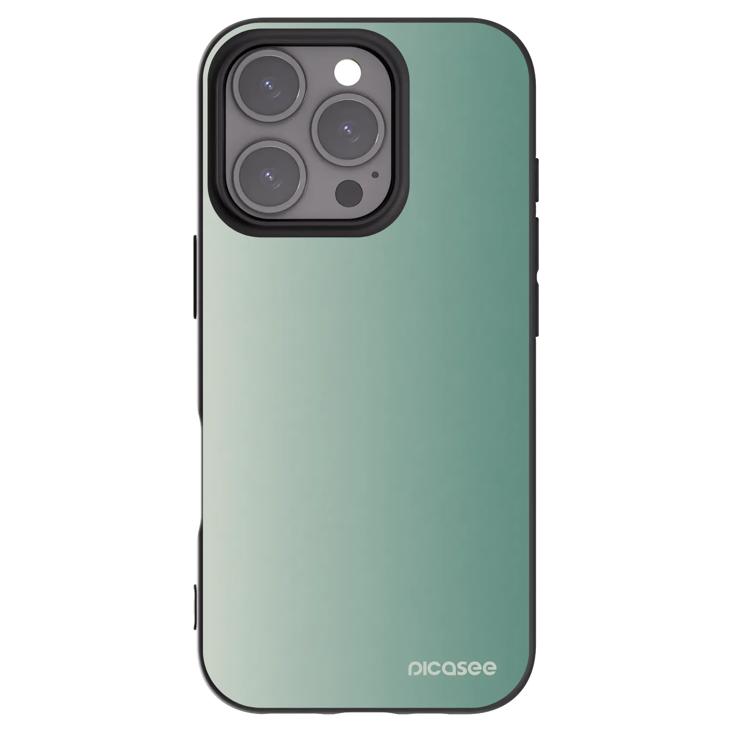 Picasee Μαύρη θήκη σιλικόνης για Apple iPhone 16 Pro - Misty Sage
