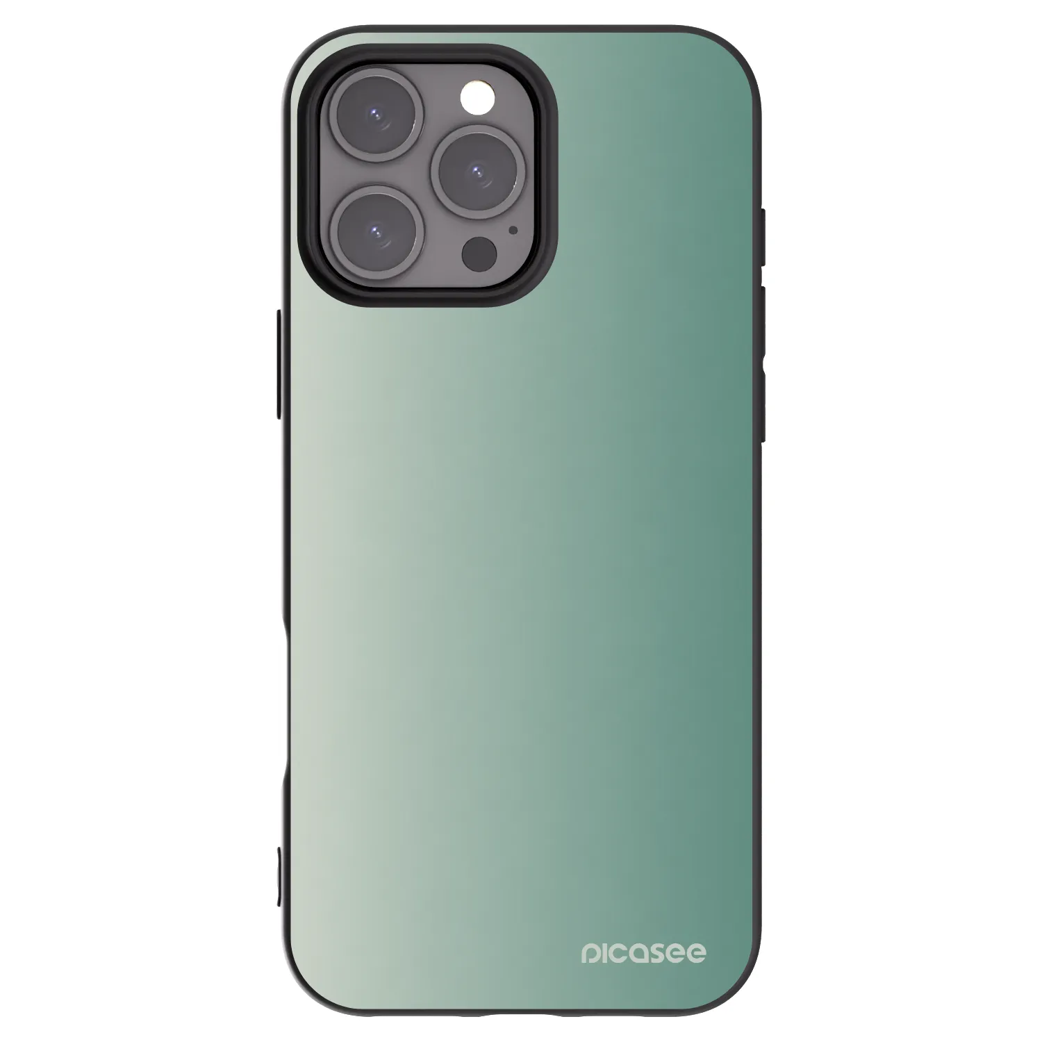 Picasee Μαύρη θήκη σιλικόνης για Apple iPhone 16 Pro Max - Misty Sage