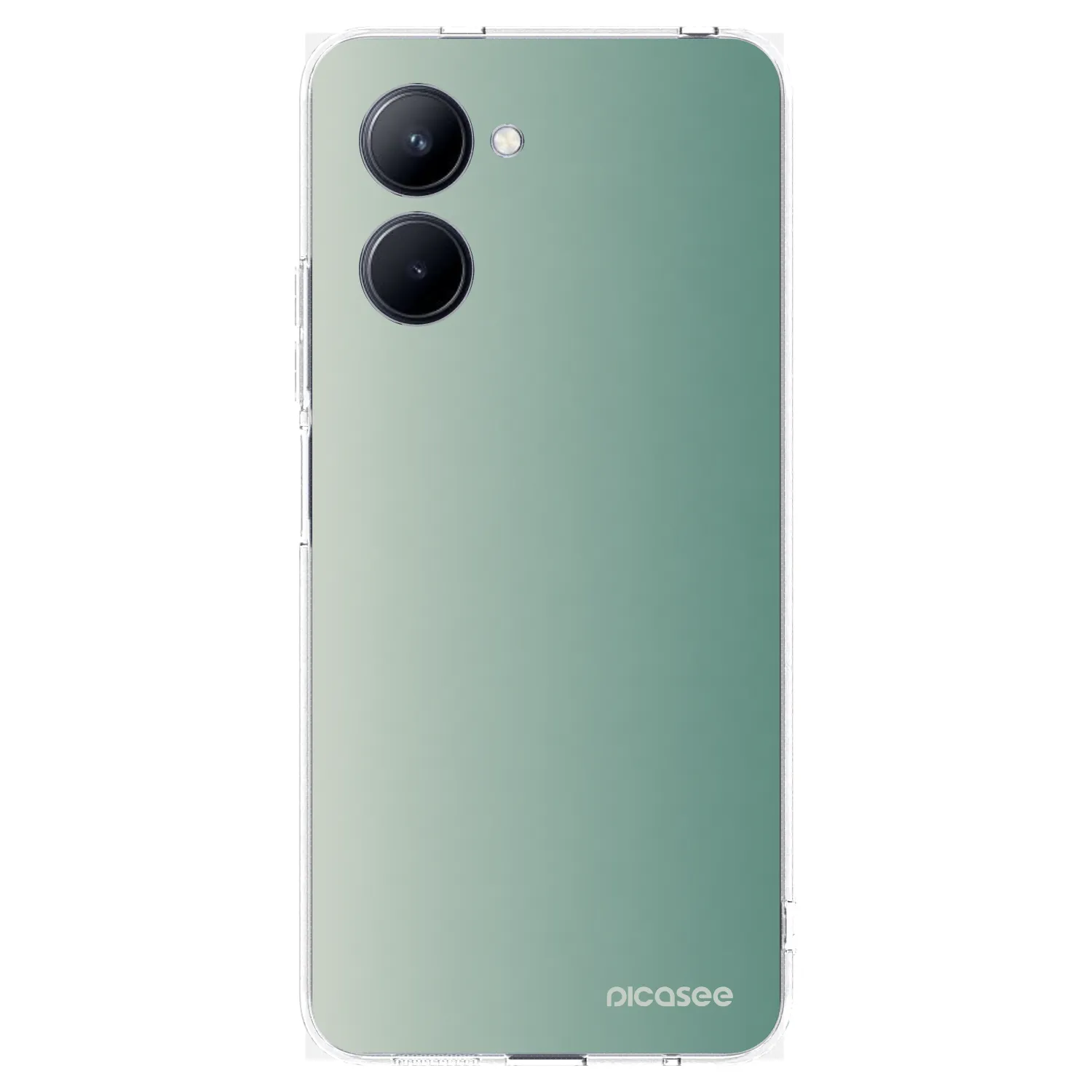 Picasee διαφανής θήκη σιλικόνης Realme C33 (2023) - Misty Sage