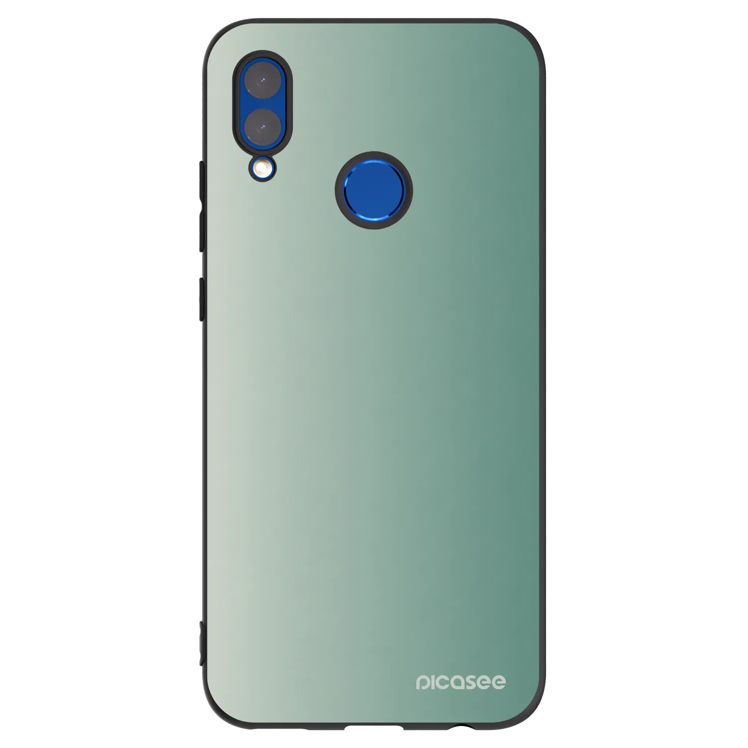 Picasee Μαύρη θήκη σιλικόνης για Huawei P Smart 2019 - Misty Sage