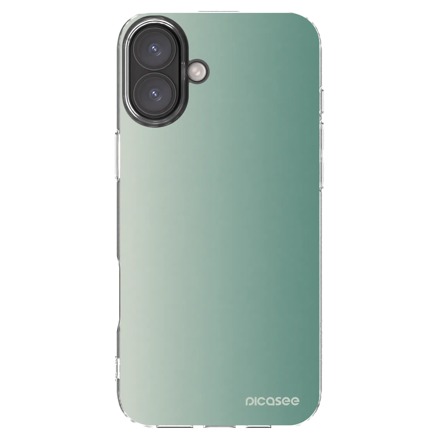 Picasee διαφανής θήκη σιλικόνης Apple iPhone 16 Plus - Misty Sage