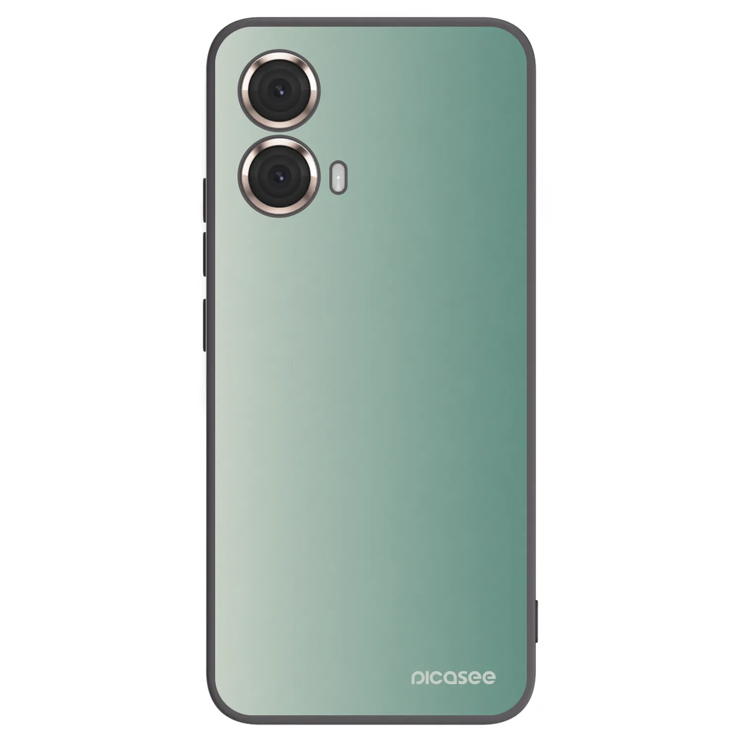 Picasee Μαύρη θήκη σιλικόνης για Motorola Moto G85 - Misty Sage
