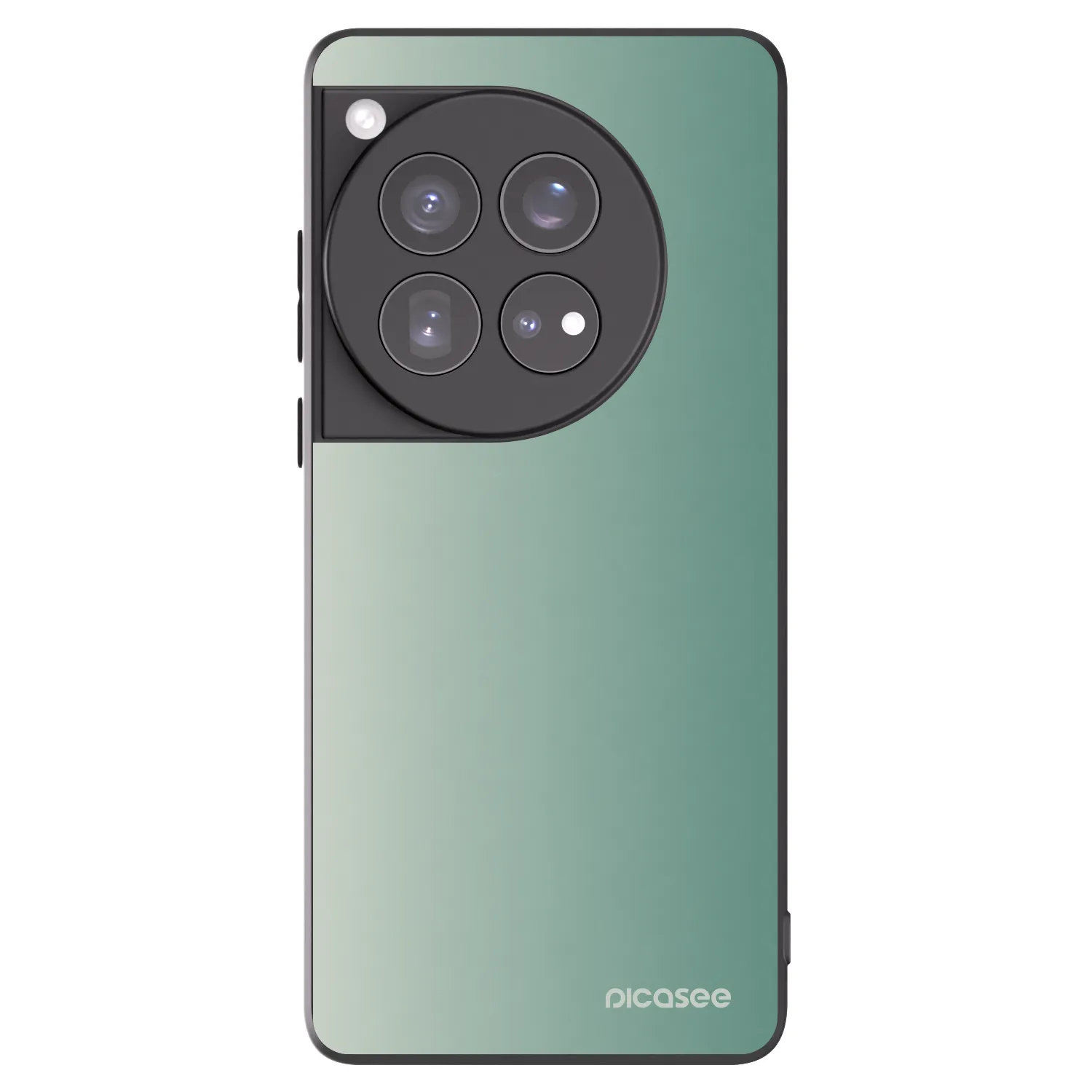 Picasee Μαύρη θήκη σιλικόνης για OnePlus 12 5G - Misty Sage