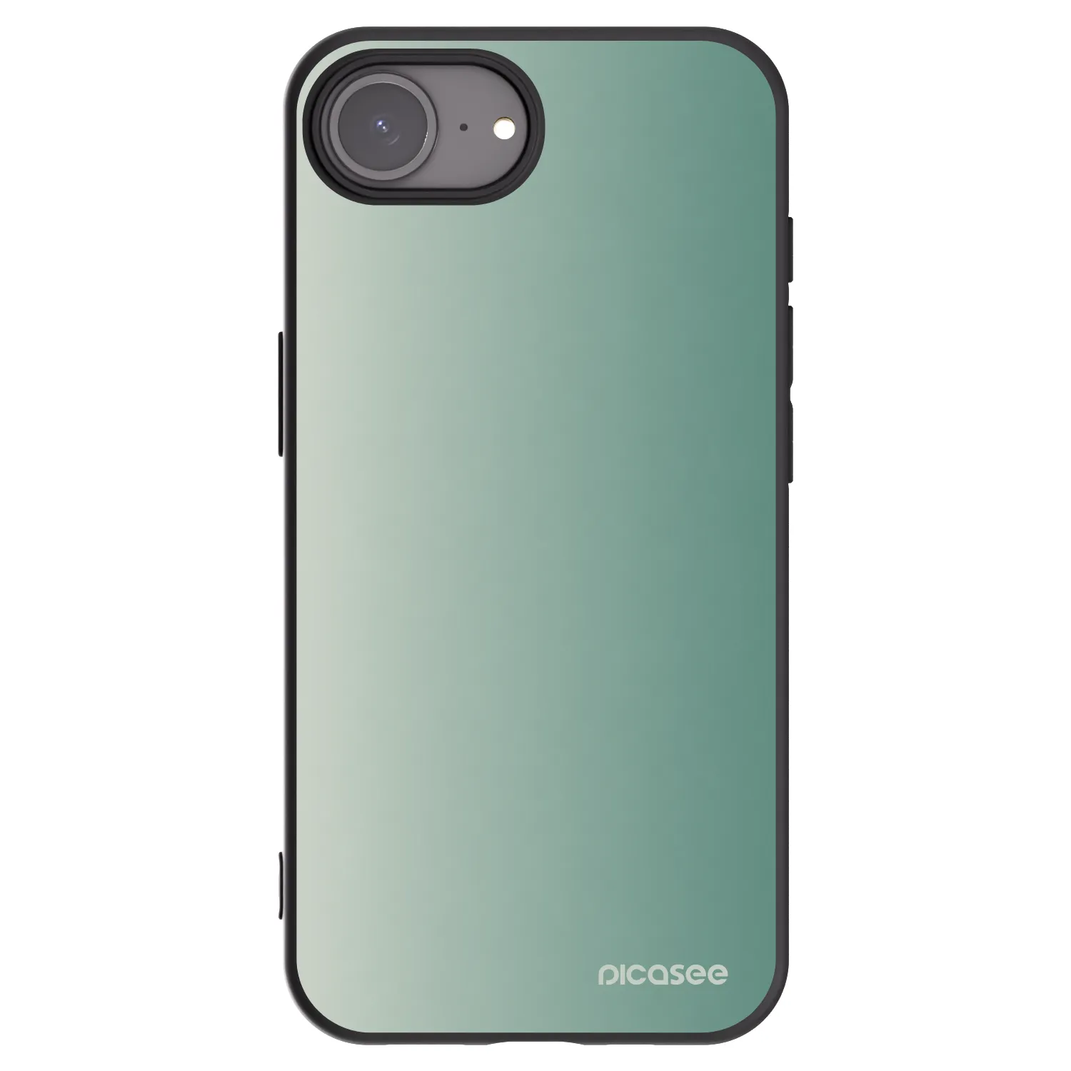 Picasee Μαύρη θήκη σιλικόνης για Apple iPhone 16e - Misty Sage