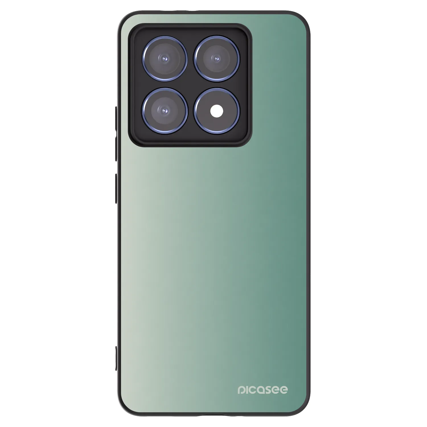 Picasee Μαύρη θήκη σιλικόνης για Xiaomi 14T Pro - Misty Sage