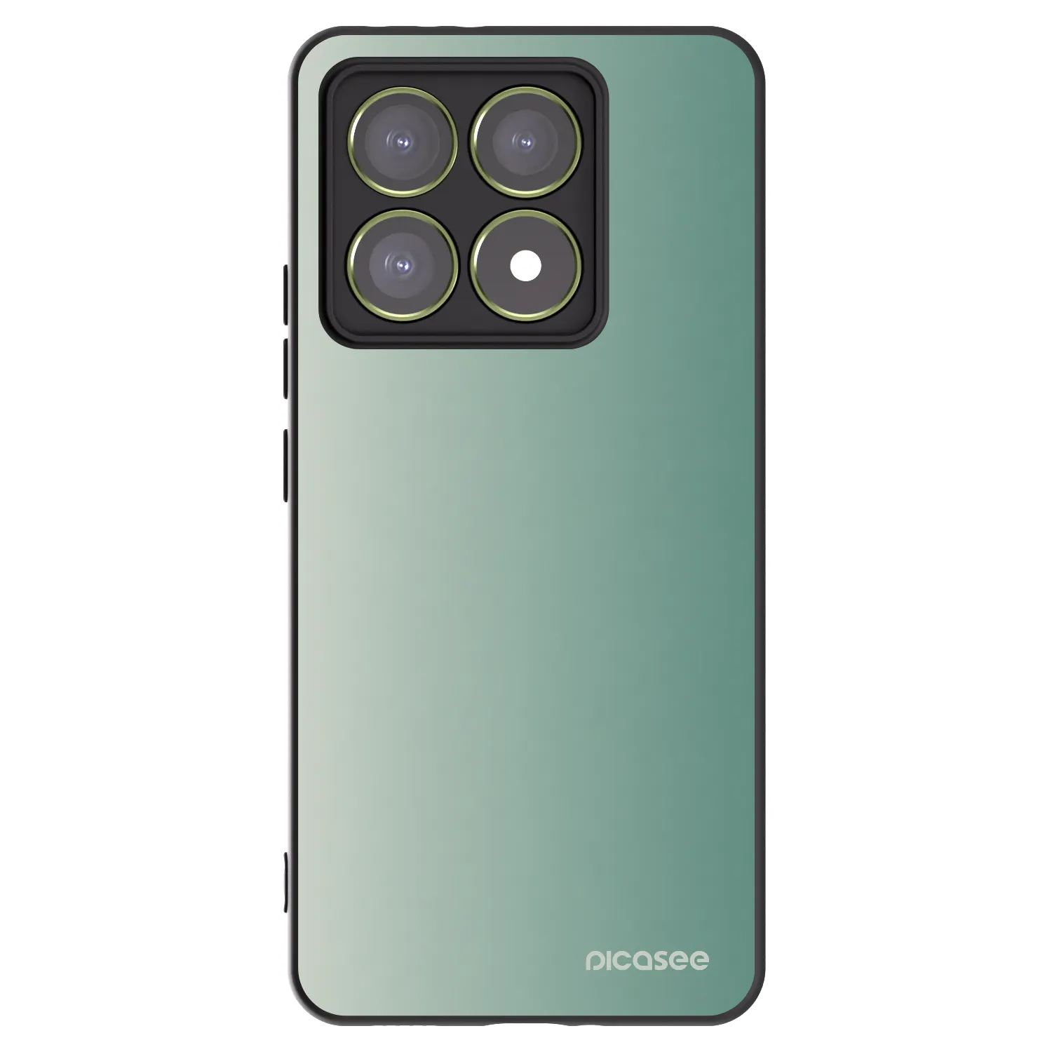 Picasee Μαύρη θήκη σιλικόνης για Xiaomi 14T - Misty Sage