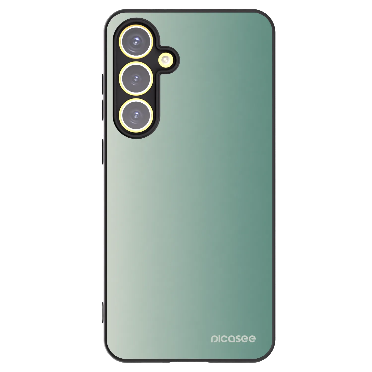 Picasee Μαύρη θήκη σιλικόνης για Samsung Galaxy S24 FE S721B - Misty Sage