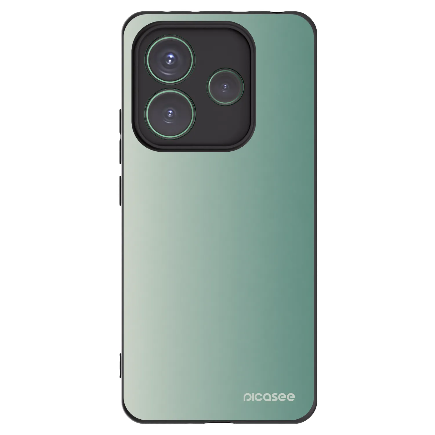 Picasee Μαύρη θήκη σιλικόνης για Xiaomi Redmi Note 14 5G - Misty Sage