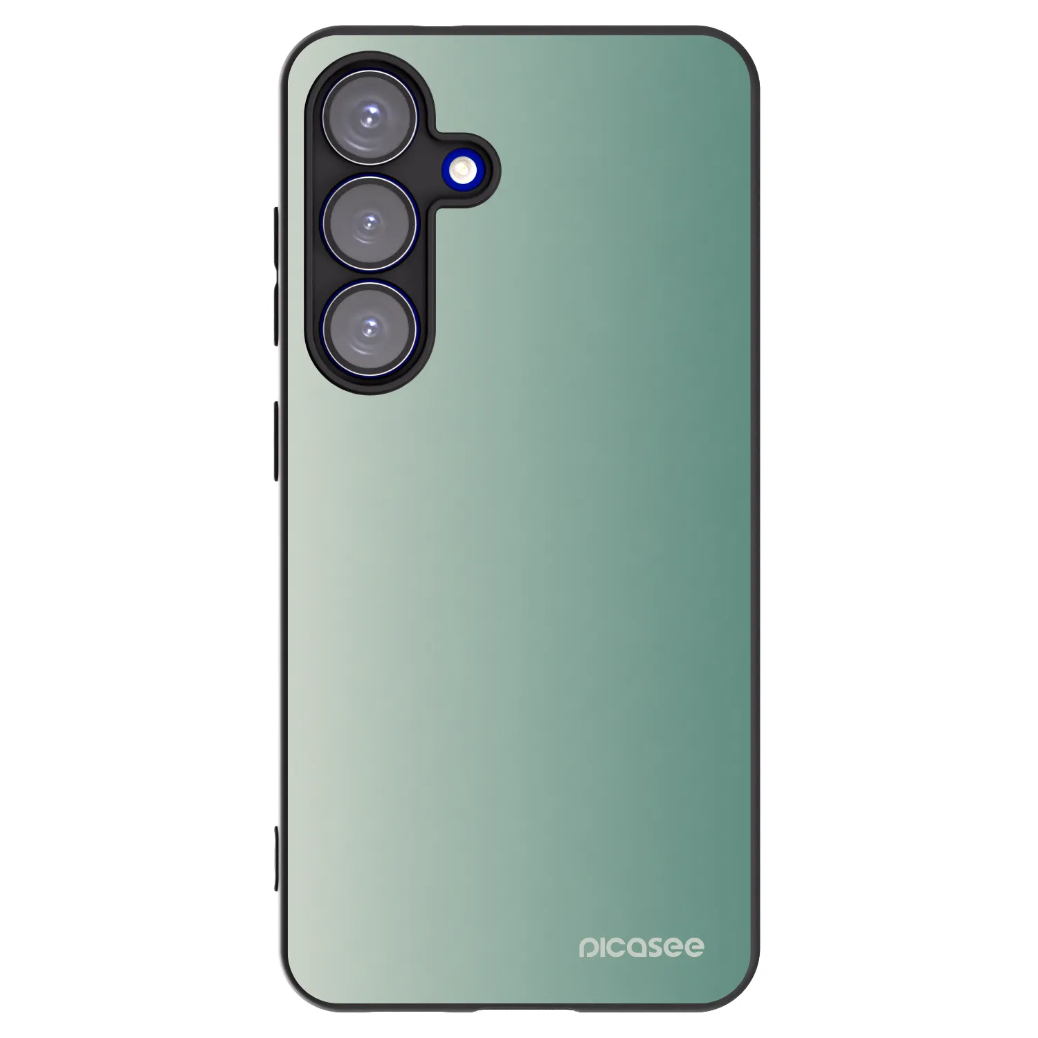 Picasee Μαύρη θήκη σιλικόνης για Samsung Galaxy S25 5G - Misty Sage