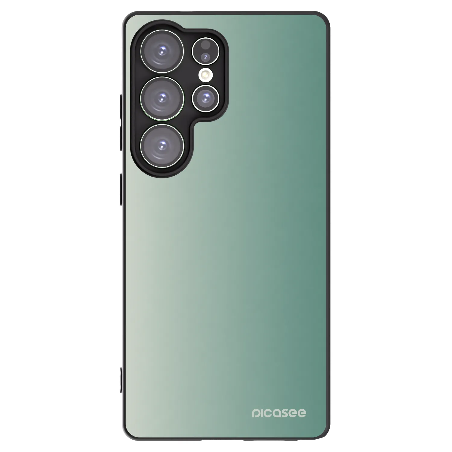 Picasee Μαύρη θήκη σιλικόνης για Samsung Galaxy S25 Ultra 5G - Misty Sage