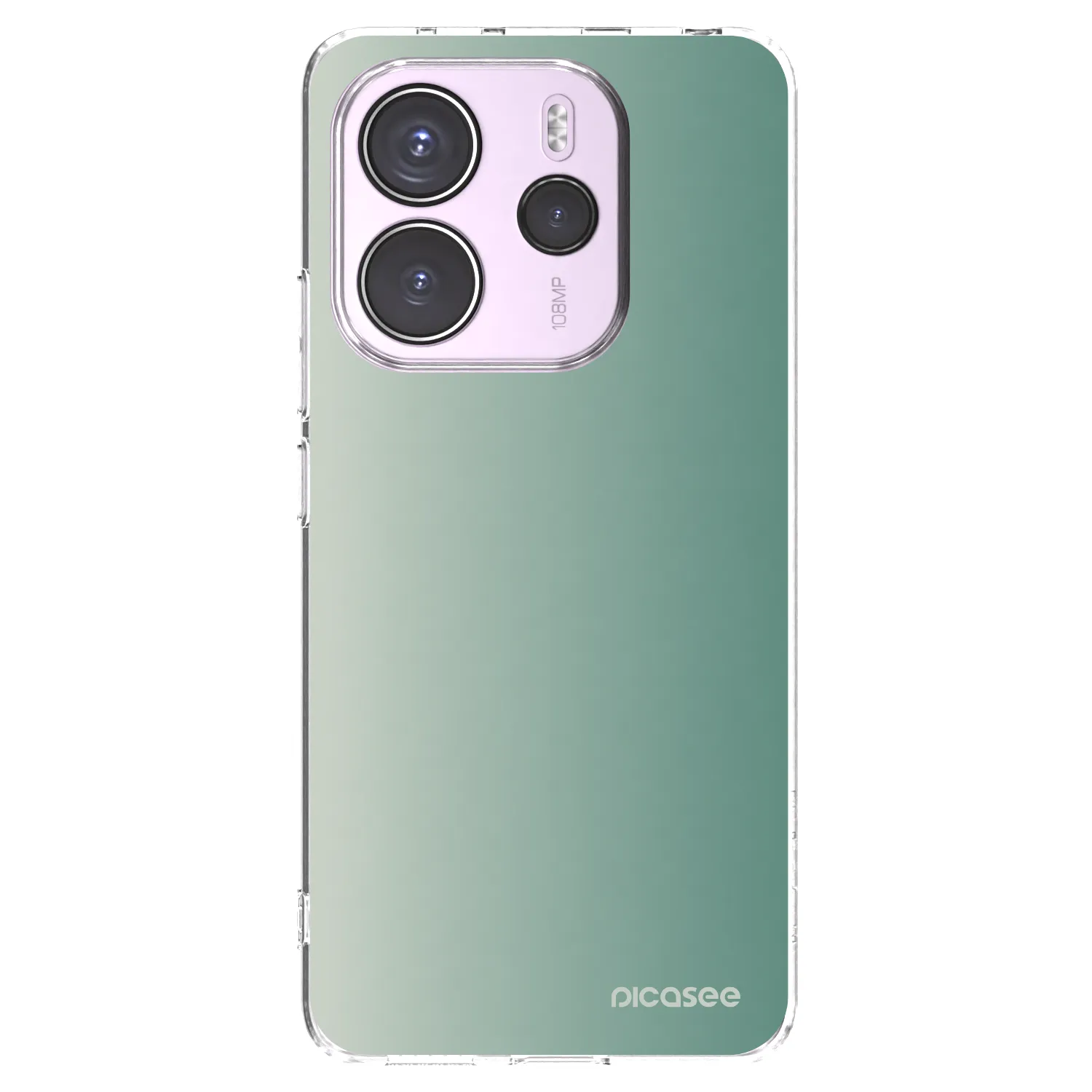 Picasee διαφανής θήκη σιλικόνης Xiaomi Redmi Note 14 4G - Misty Sage