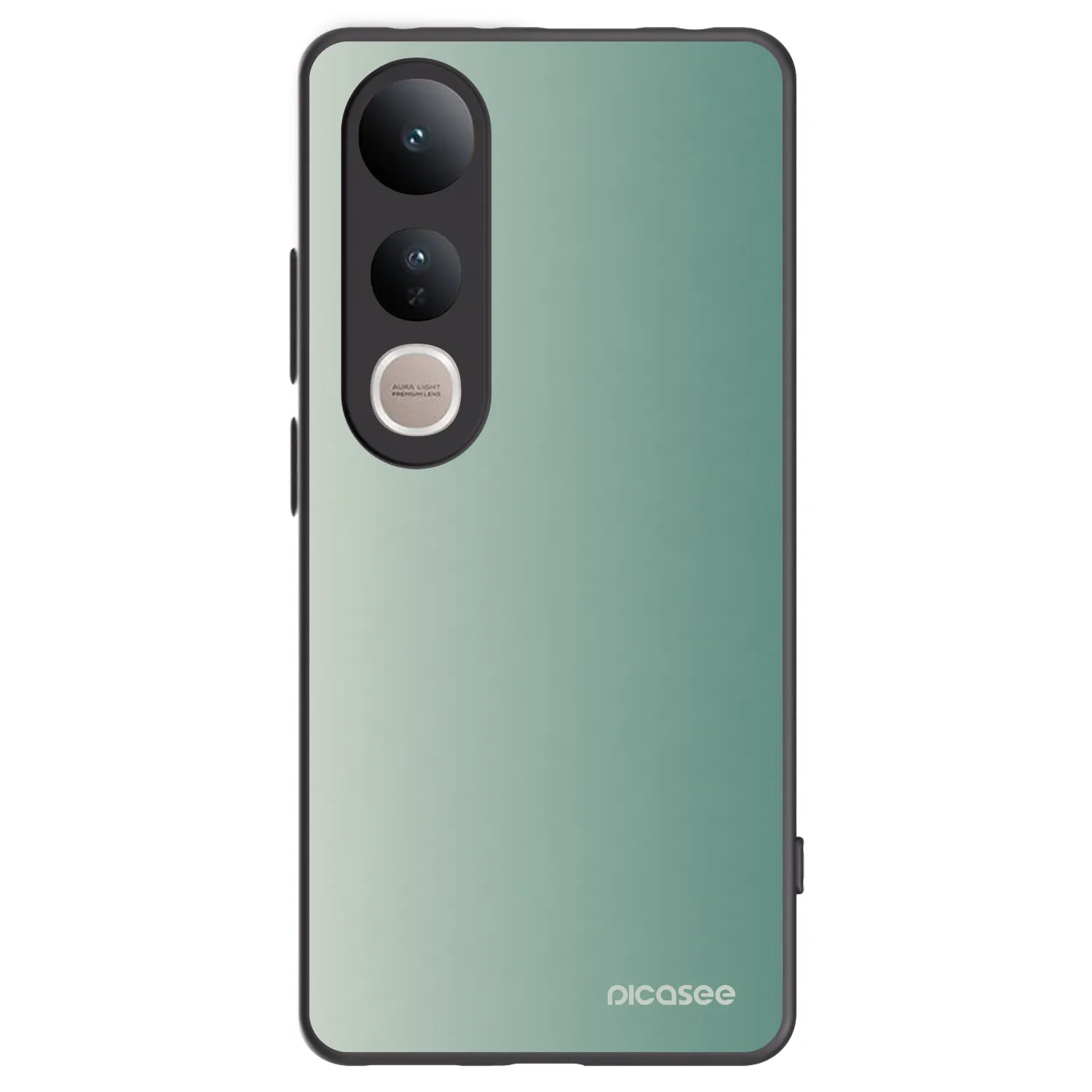 Picasee Μαύρη θήκη σιλικόνης για Vivo V50 Lite 5G - Misty Sage