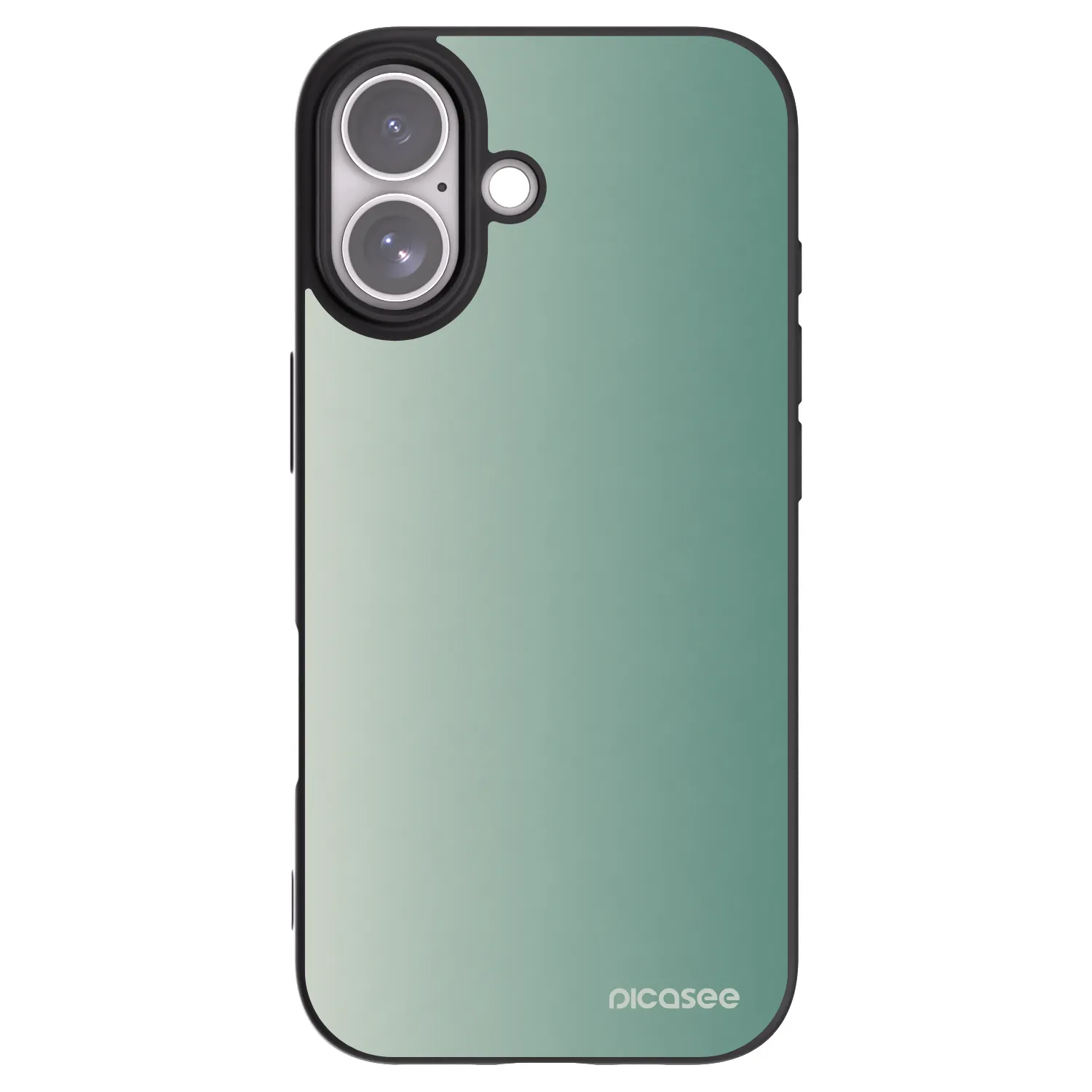 Picasee Μαύρη θήκη σιλικόνης για Apple iPhone 17 - Misty Sage