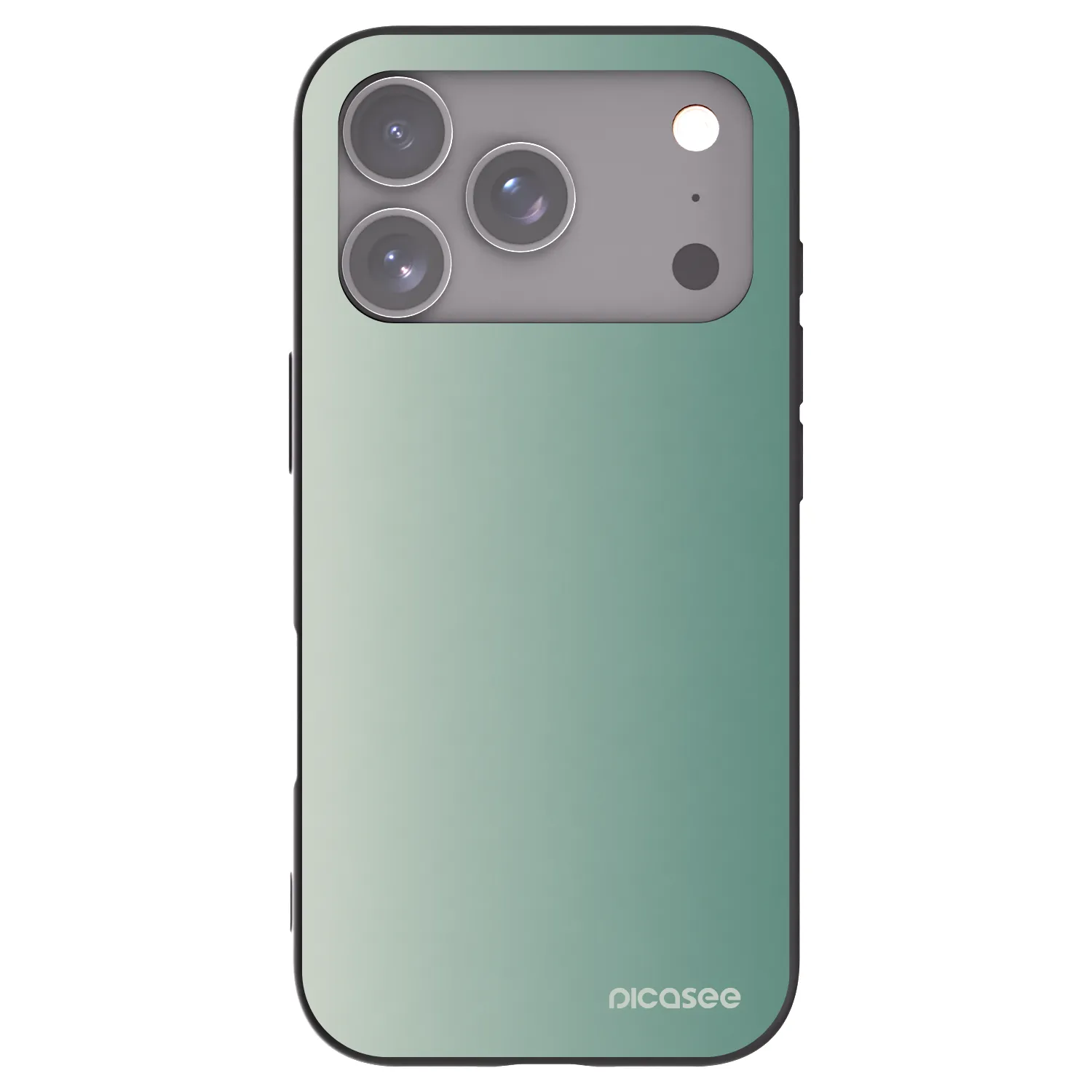 Picasee Μαύρη θήκη σιλικόνης για Apple iPhone 17 Pro - Misty Sage