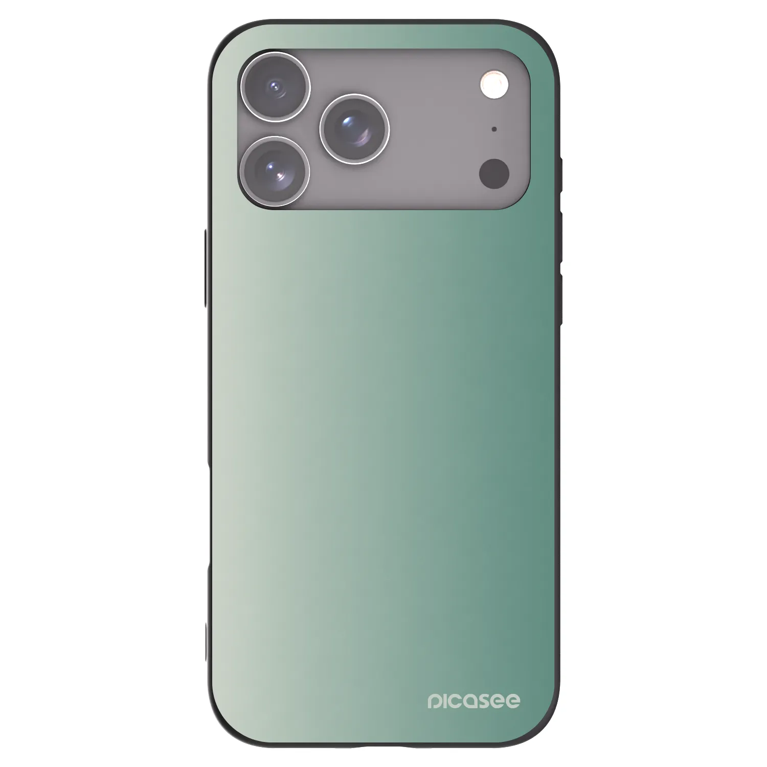Picasee Μαύρη θήκη σιλικόνης για Apple iPhone 17 Pro Max - Misty Sage