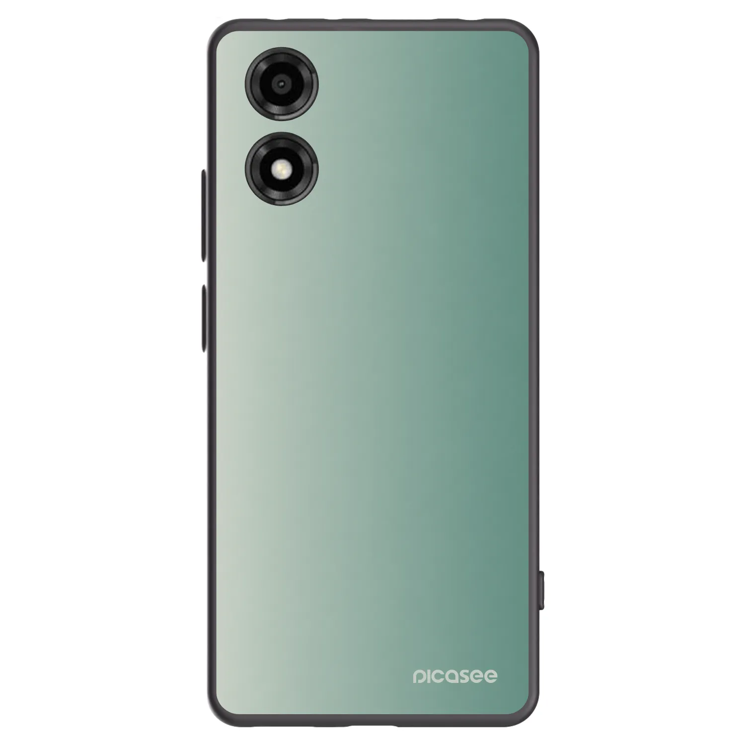 Picasee Μαύρη θήκη σιλικόνης για Motorola Moto E14 - Misty Sage