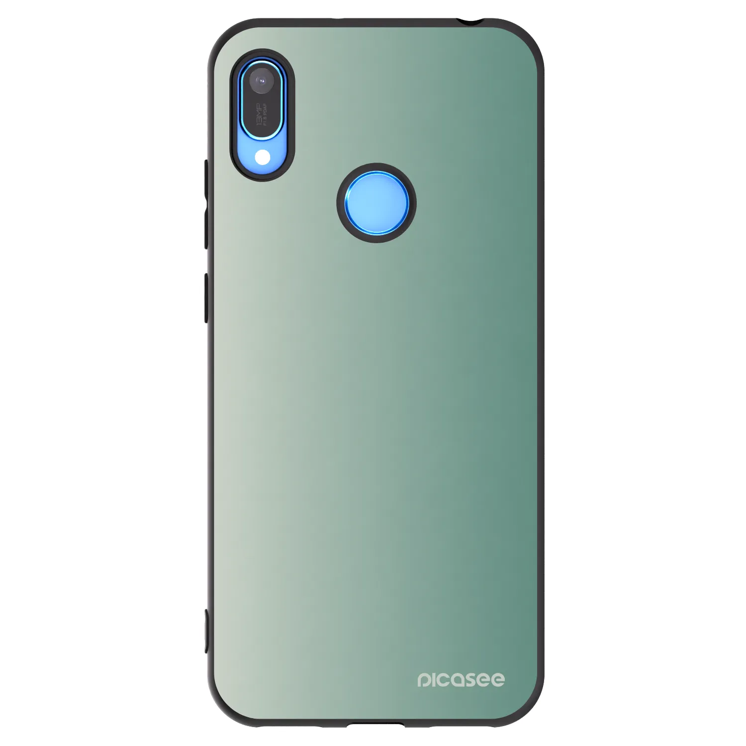 Picasee Μαύρη θήκη σιλικόνης για Huawei Y6 2019 - Misty Sage