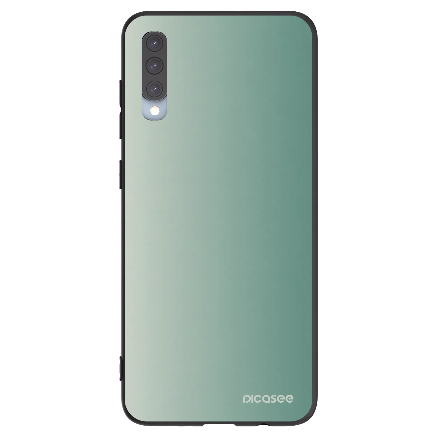 Picasee Μαύρη θήκη σιλικόνης για Samsung Galaxy A70 A705F - Misty Sage