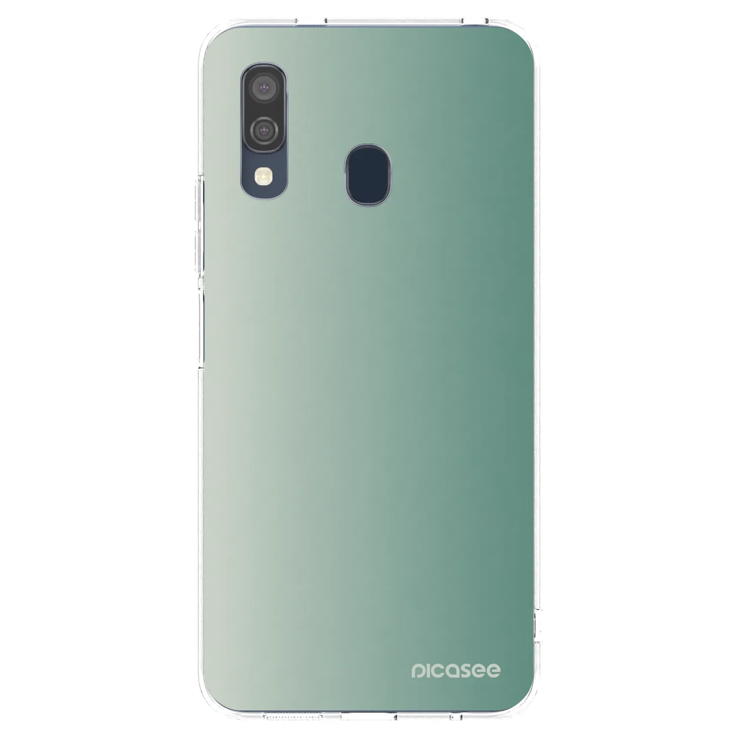 Picasee διαφανής θήκη σιλικόνης Samsung Galaxy A40 A405F - Misty Sage