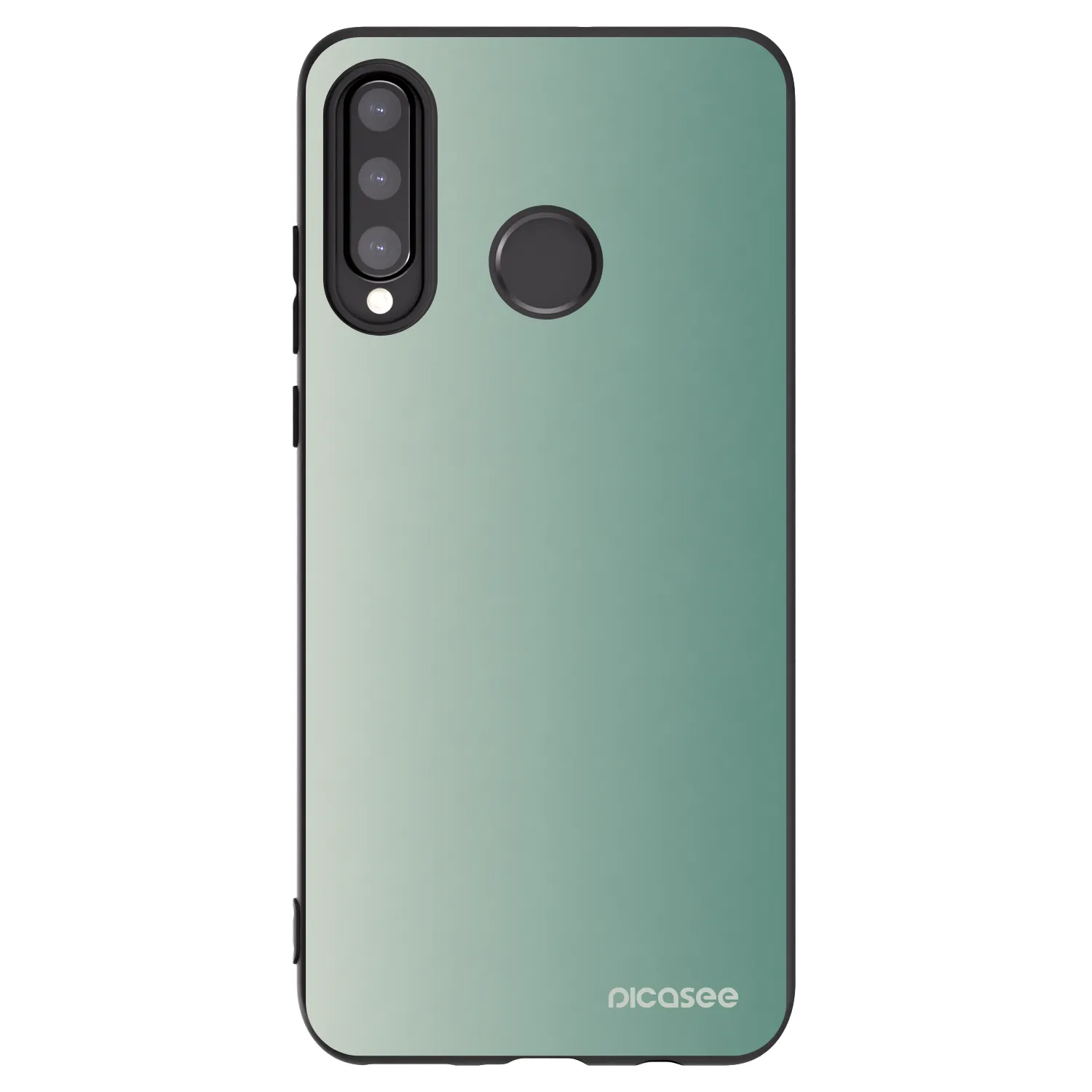 Picasee Μαύρη θήκη σιλικόνης για Huawei P30 Lite - Misty Sage