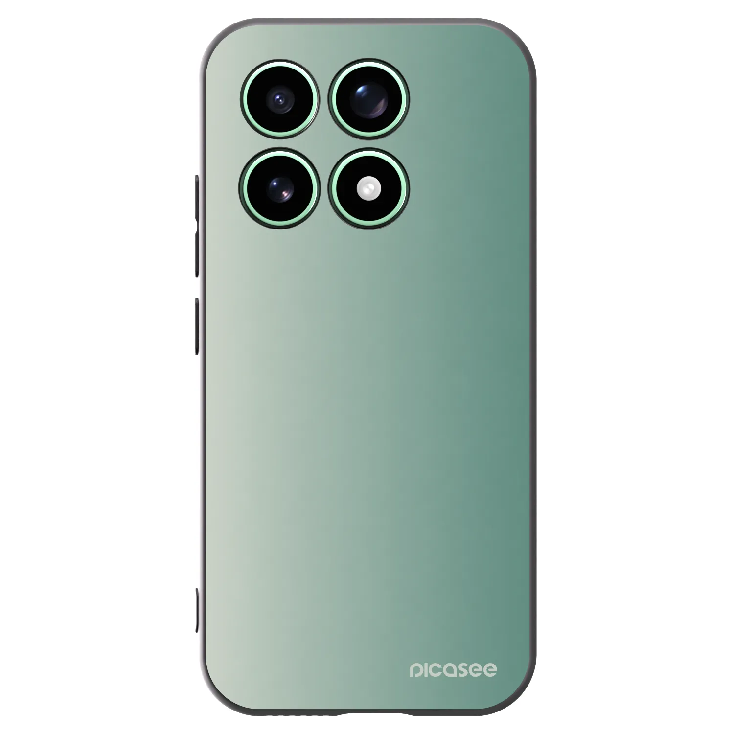 Picasee Μαύρη θήκη σιλικόνης για Xiaomi 17 - Misty Sage