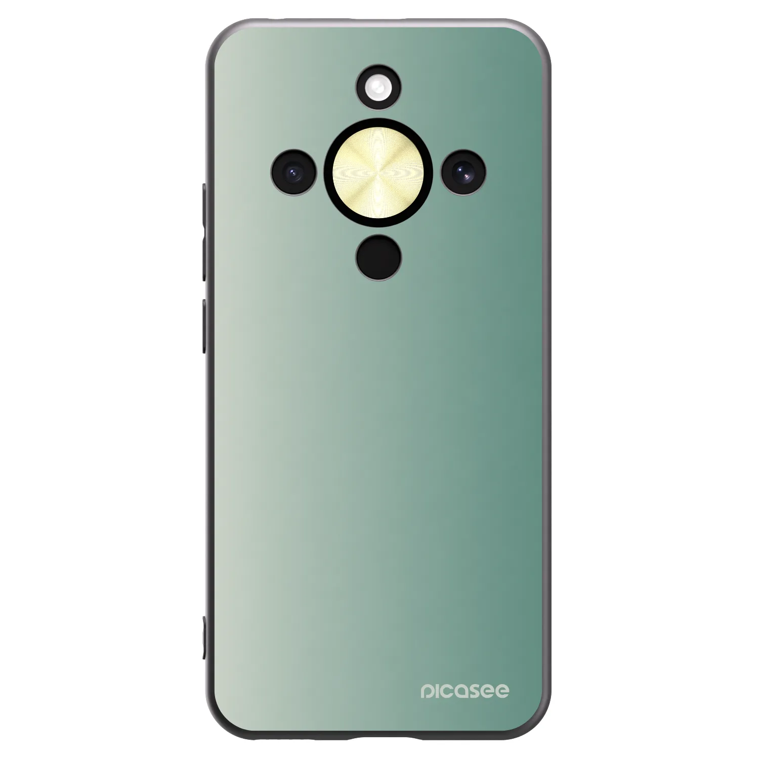 Picasee Μαύρη θήκη σιλικόνης για Honor Magic8 Lite 5G - Misty Sage