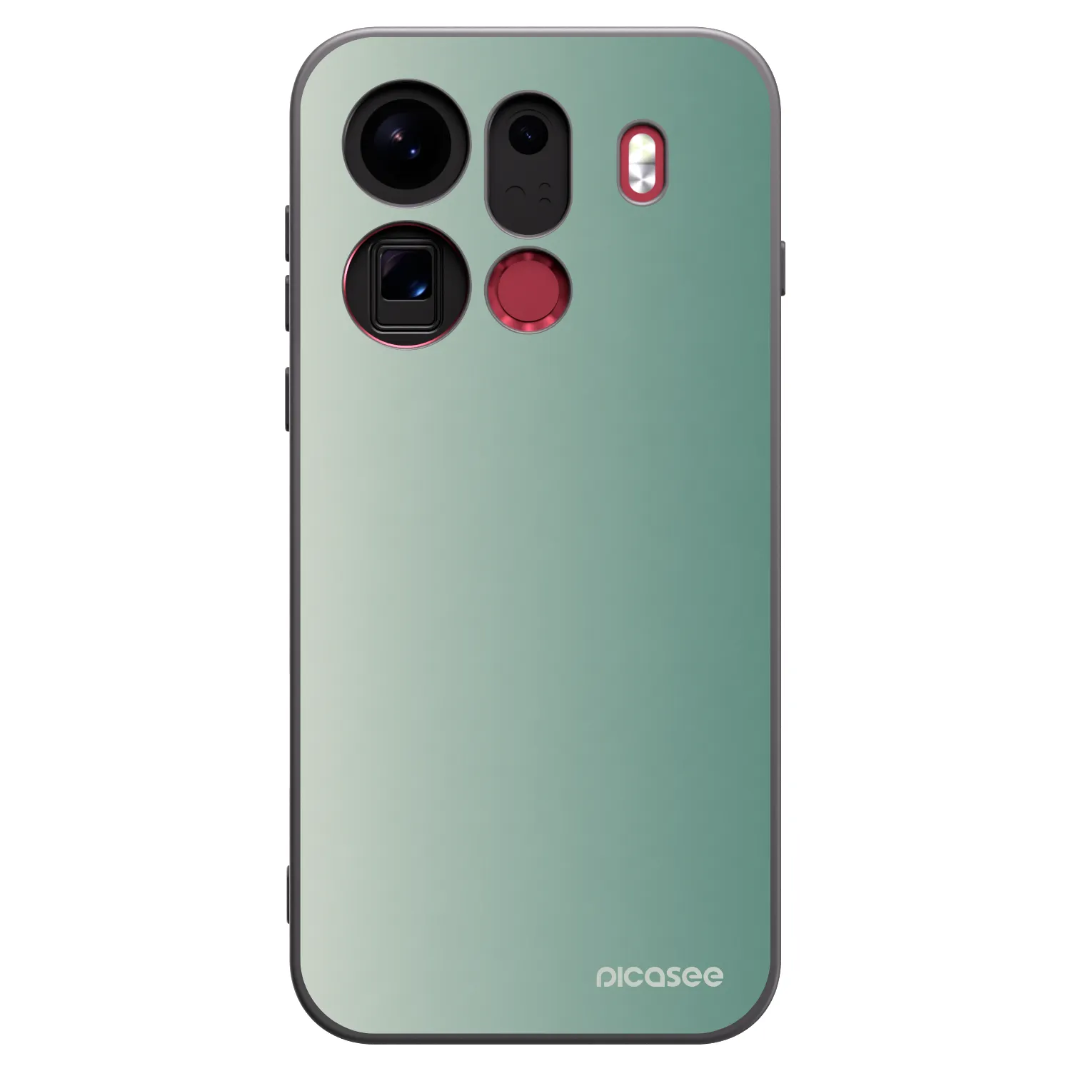 Picasee Μαύρη θήκη σιλικόνης για OPPO Find X9 Pro - Misty Sage