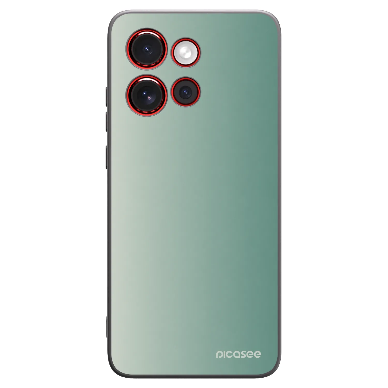 Picasee Μαύρη θήκη σιλικόνης για Motorola Edge 60 Neo 5G - Misty Sage