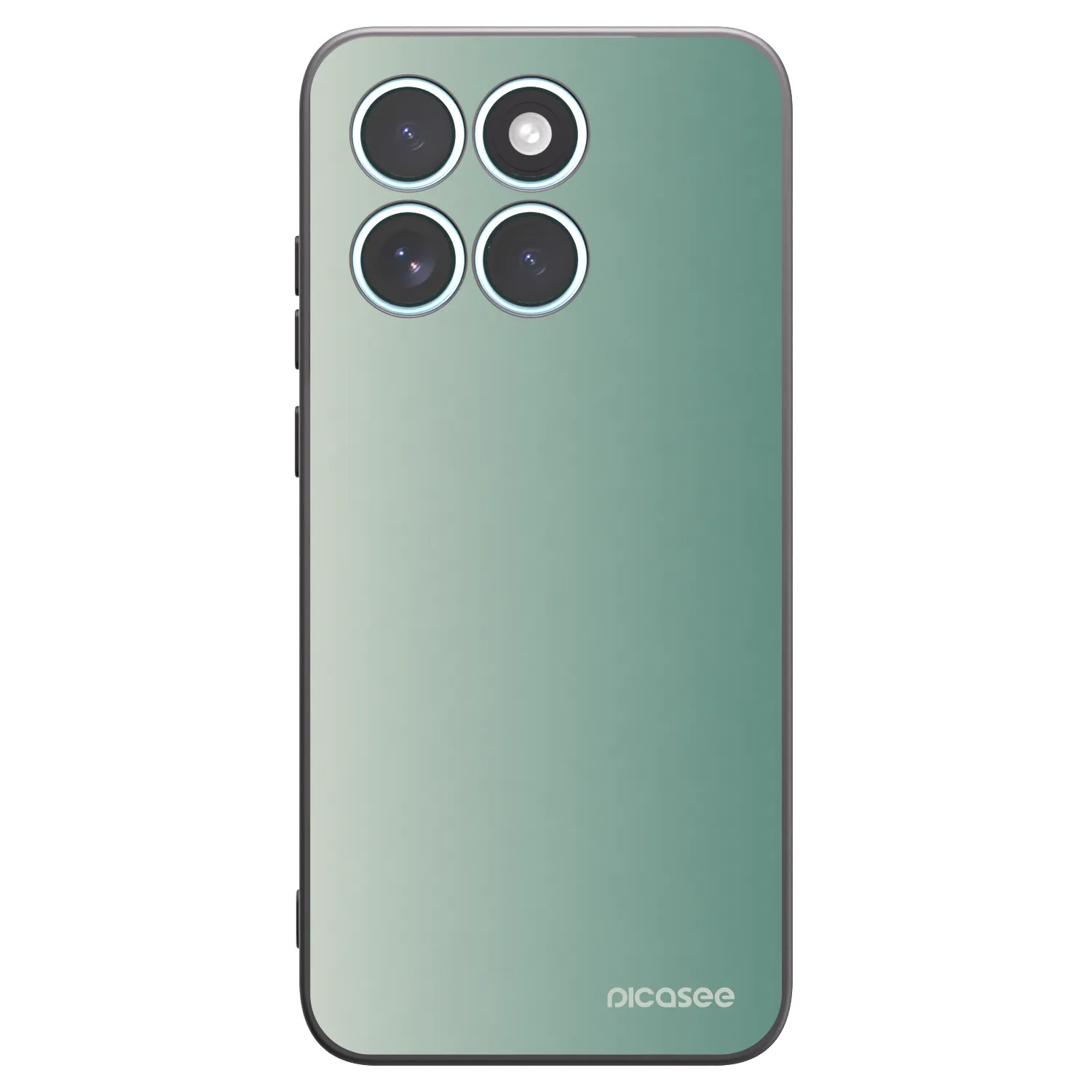 Picasee Μαύρη θήκη σιλικόνης για Motorola Edge 70 Fusion - Misty Sage