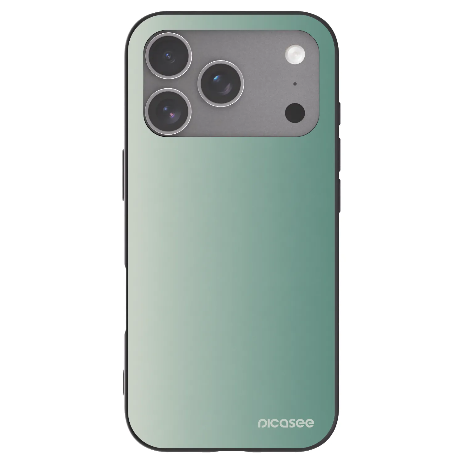 Picasee Μαύρη θήκη σιλικόνης για Apple iPhone 18 Pro - Misty Sage