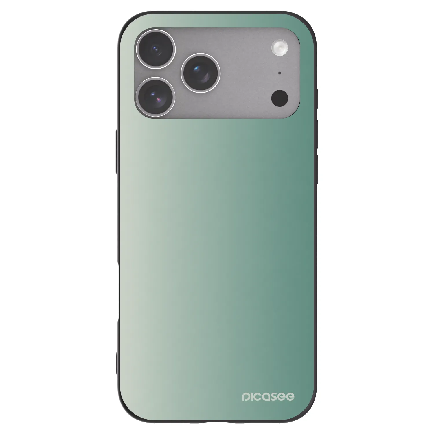 Picasee Μαύρη θήκη σιλικόνης για Apple iPhone 18 Pro Max - Misty Sage