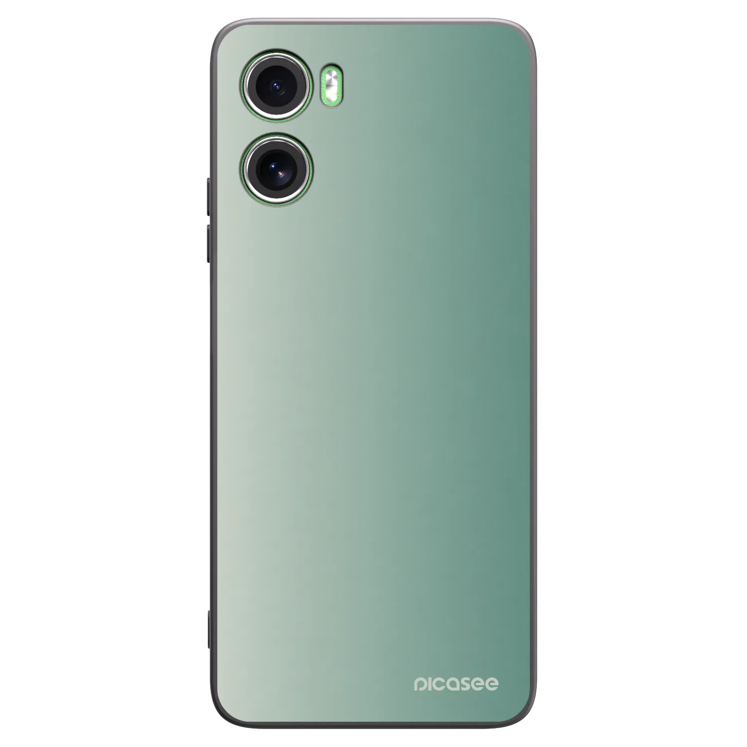 Picasee Μαύρη θήκη σιλικόνης για Motorola Moto G06 - Misty Sage