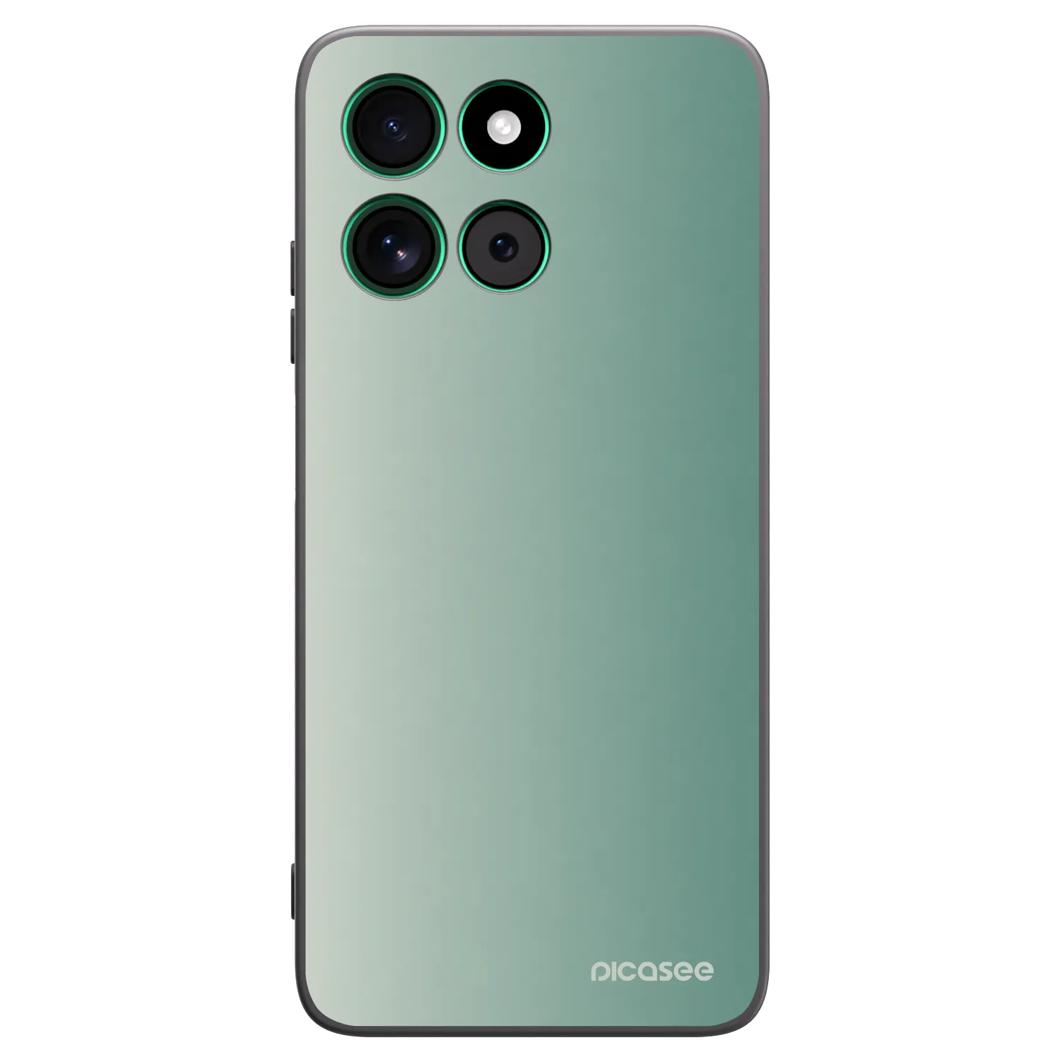 Picasee Μαύρη θήκη σιλικόνης για Motorola Moto G57 Power - Misty Sage