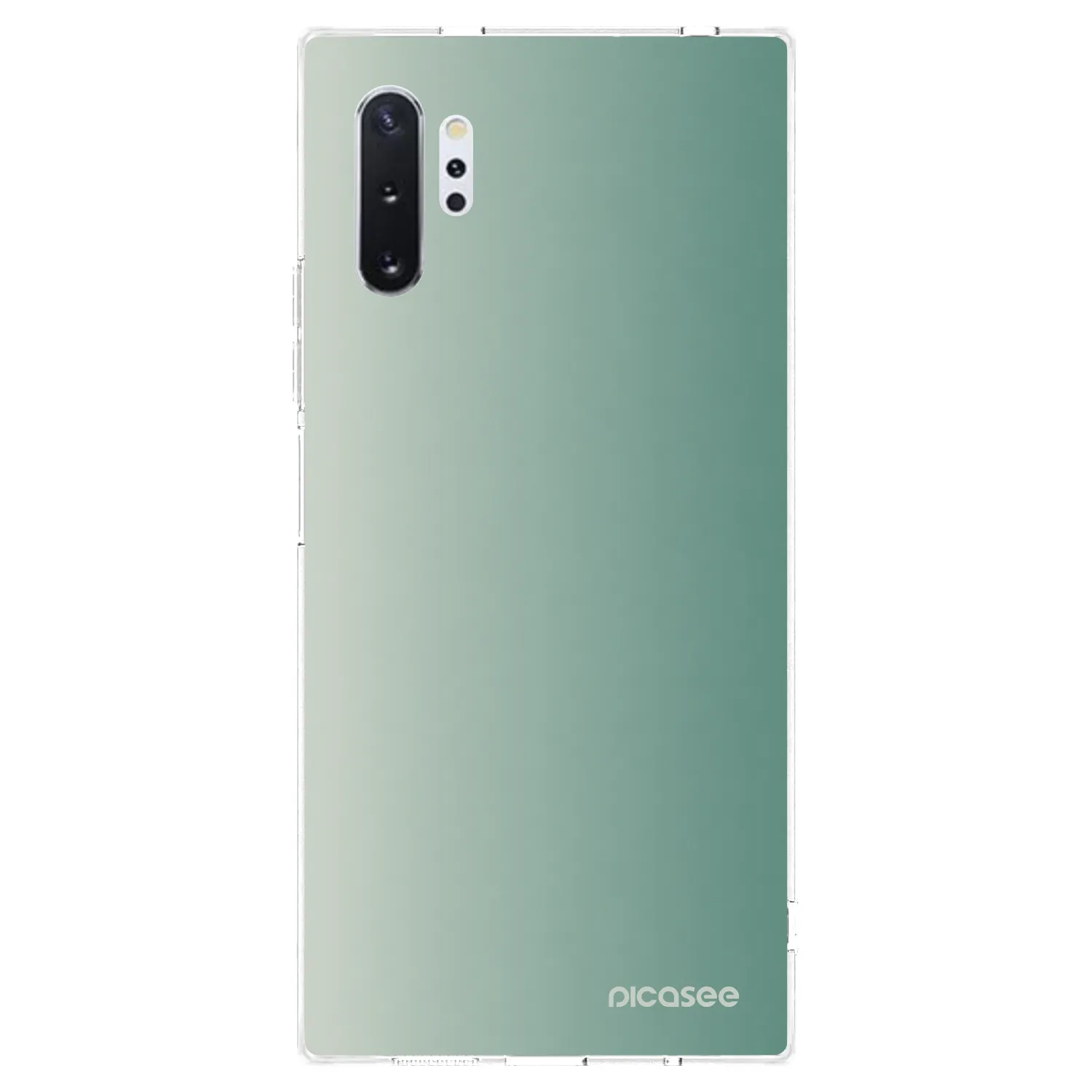 Picasee διαφανής θήκη σιλικόνης Samsung Galaxy Note 10+ N975F - Misty Sage