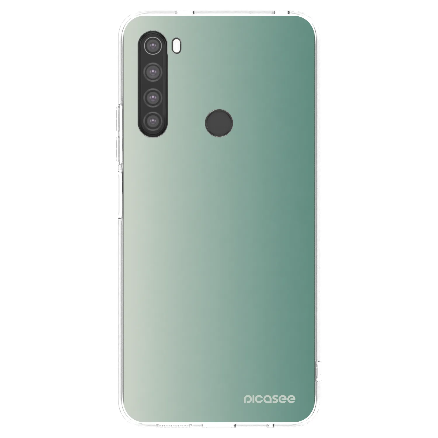 Picasee διαφανής θήκη σιλικόνης Xiaomi Redmi Note 8 - Misty Sage