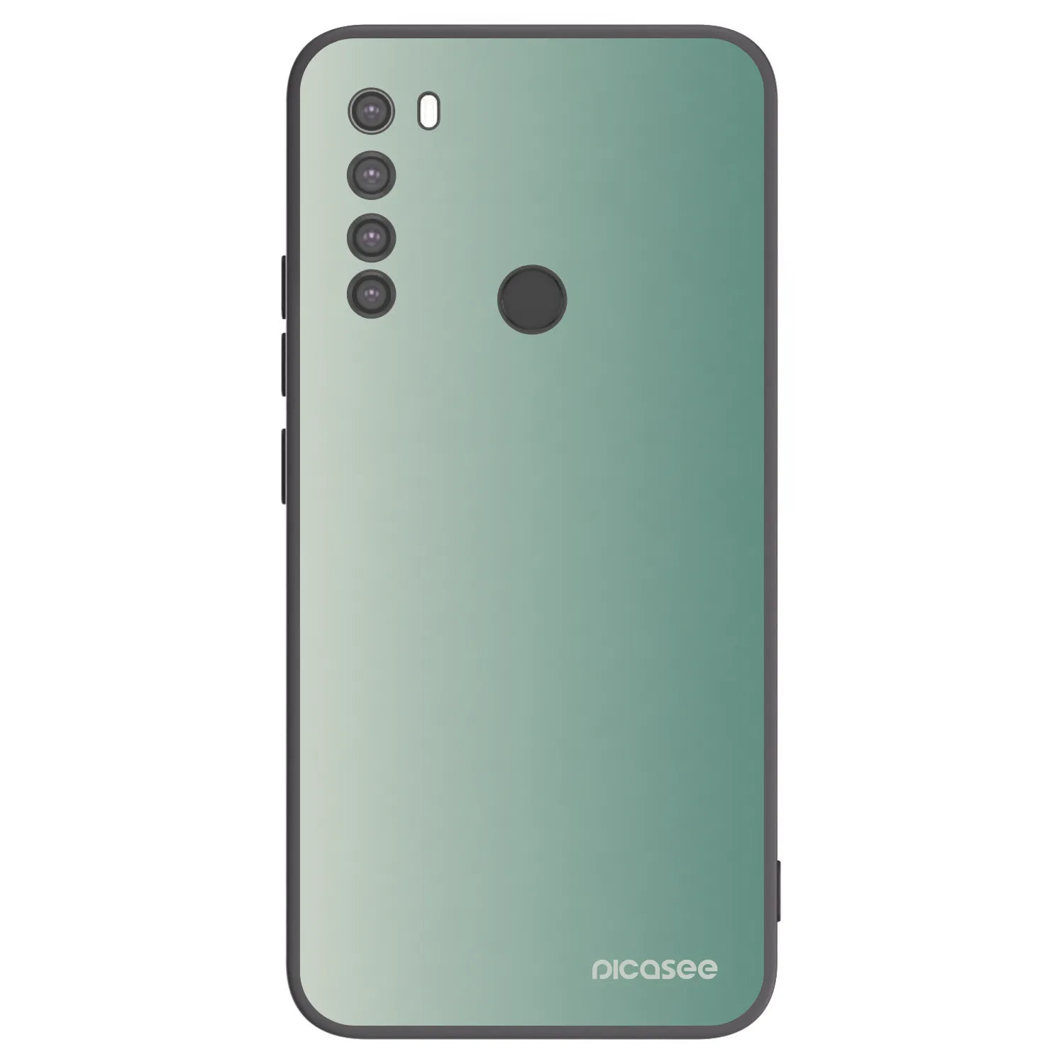 Picasee Μαύρη θήκη σιλικόνης για Xiaomi Redmi Note 8 - Misty Sage