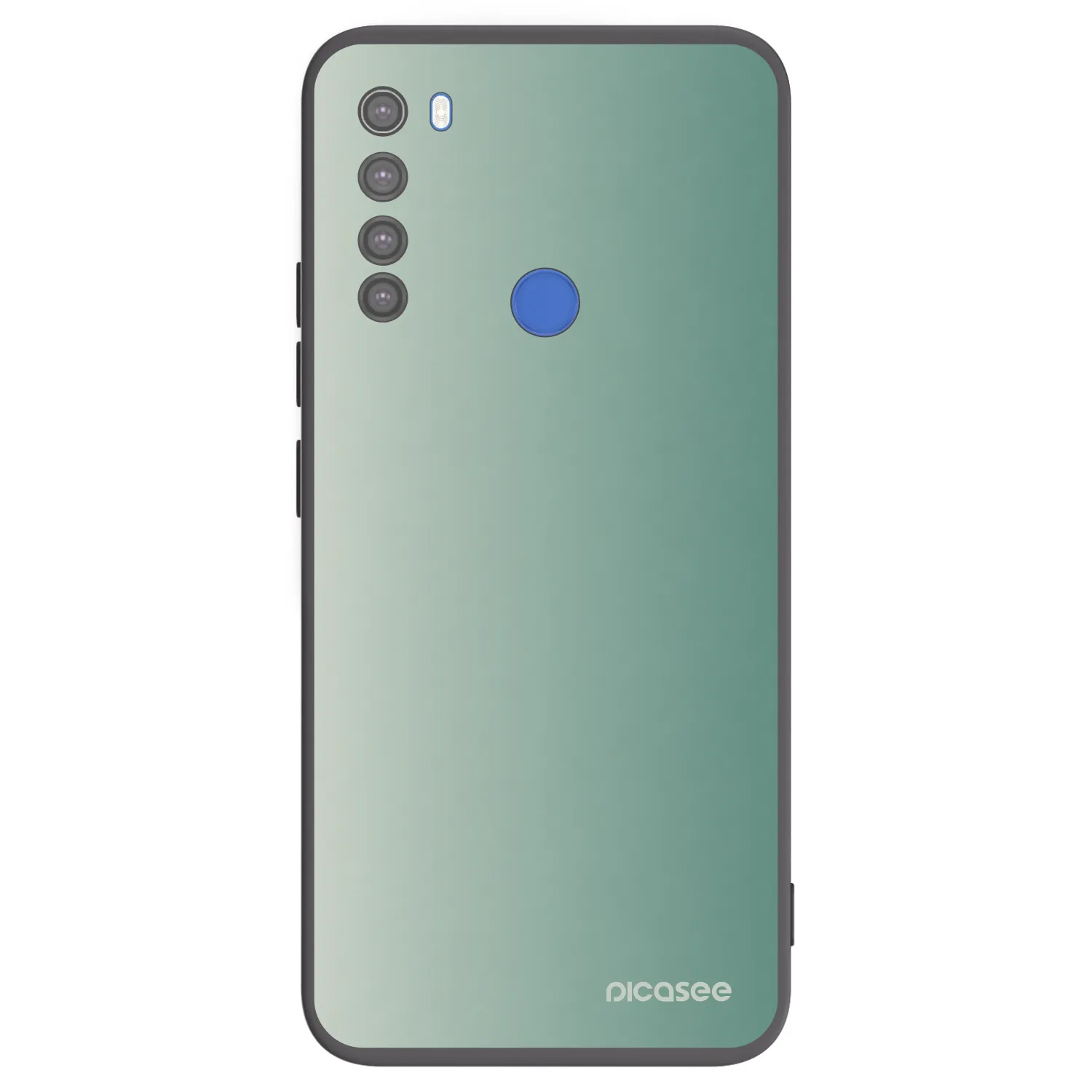 Picasee Μαύρη θήκη σιλικόνης για Xiaomi Redmi Note 8T - Misty Sage