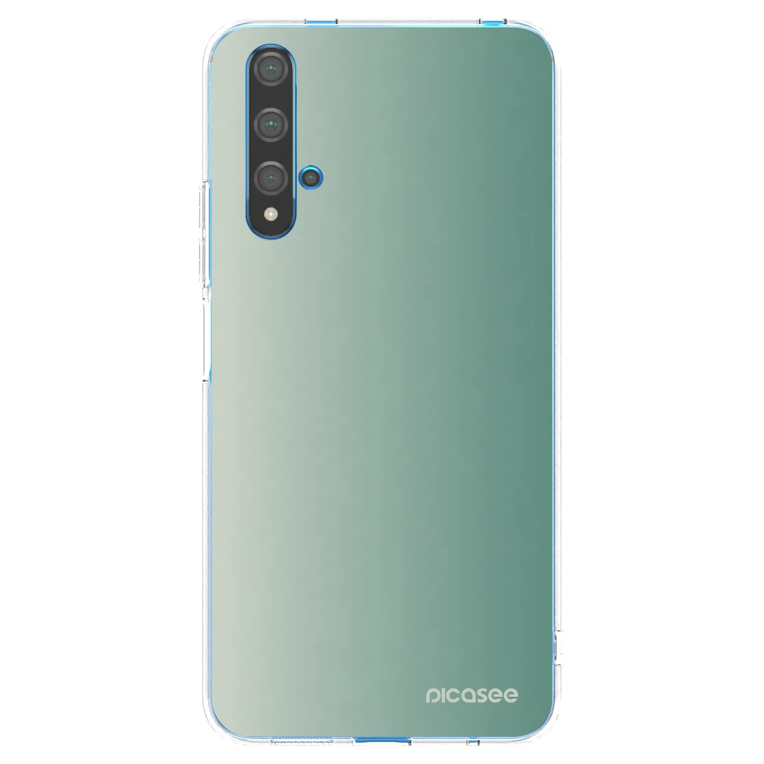 Picasee διαφανής θήκη σιλικόνης Huawei Nova 5T - Misty Sage