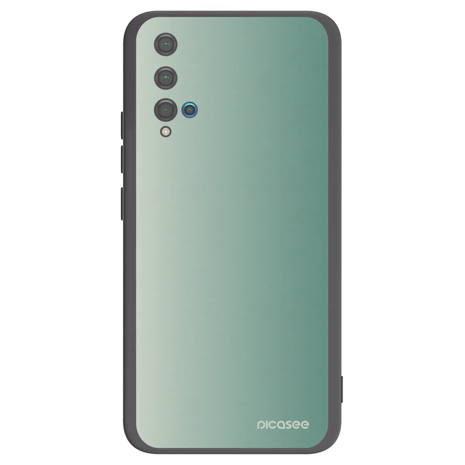 Picasee Μαύρη θήκη σιλικόνης για Huawei Nova 5T - Misty Sage