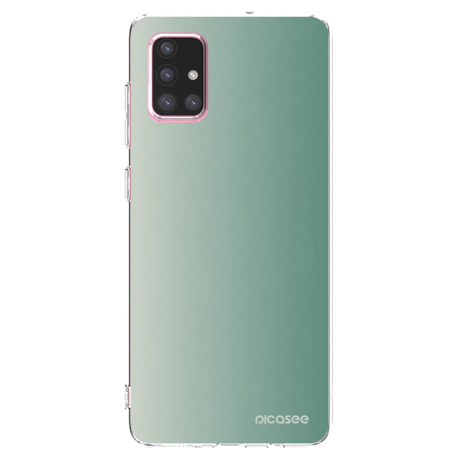 Picasee διαφανής θήκη σιλικόνης Samsung Galaxy A71 A715F - Misty Sage