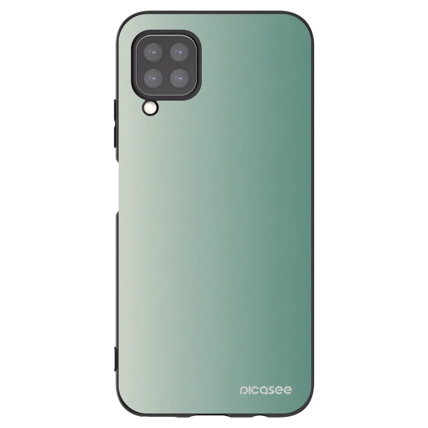 Picasee Μαύρη θήκη σιλικόνης για Huawei P40 Lite - Misty Sage