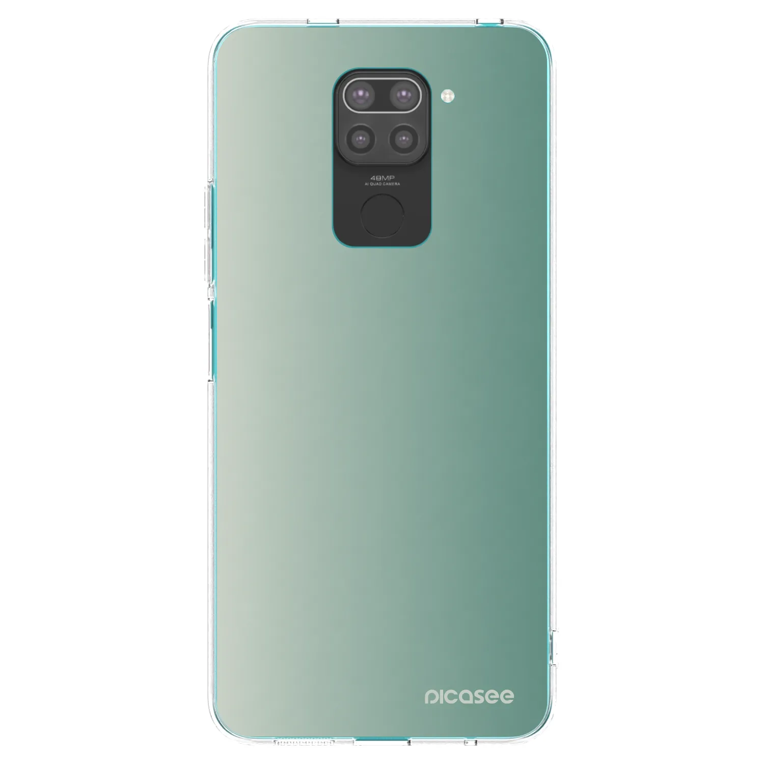 Picasee Μαύρη θήκη σιλικόνης για Xiaomi Redmi Note 9 - Misty Sage