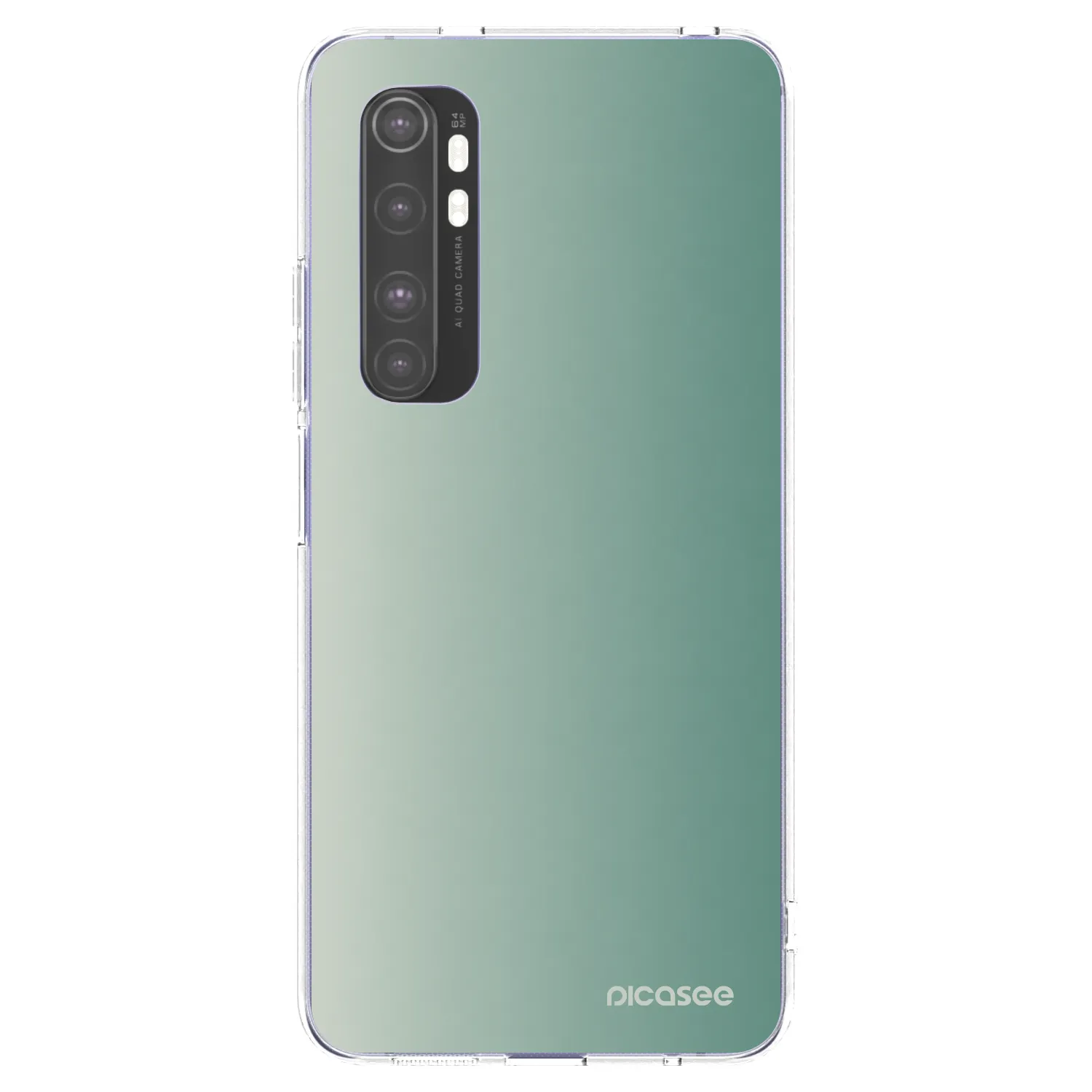 Picasee διαφανής θήκη σιλικόνης Xiaomi Mi Note 10 Lite - Misty Sage