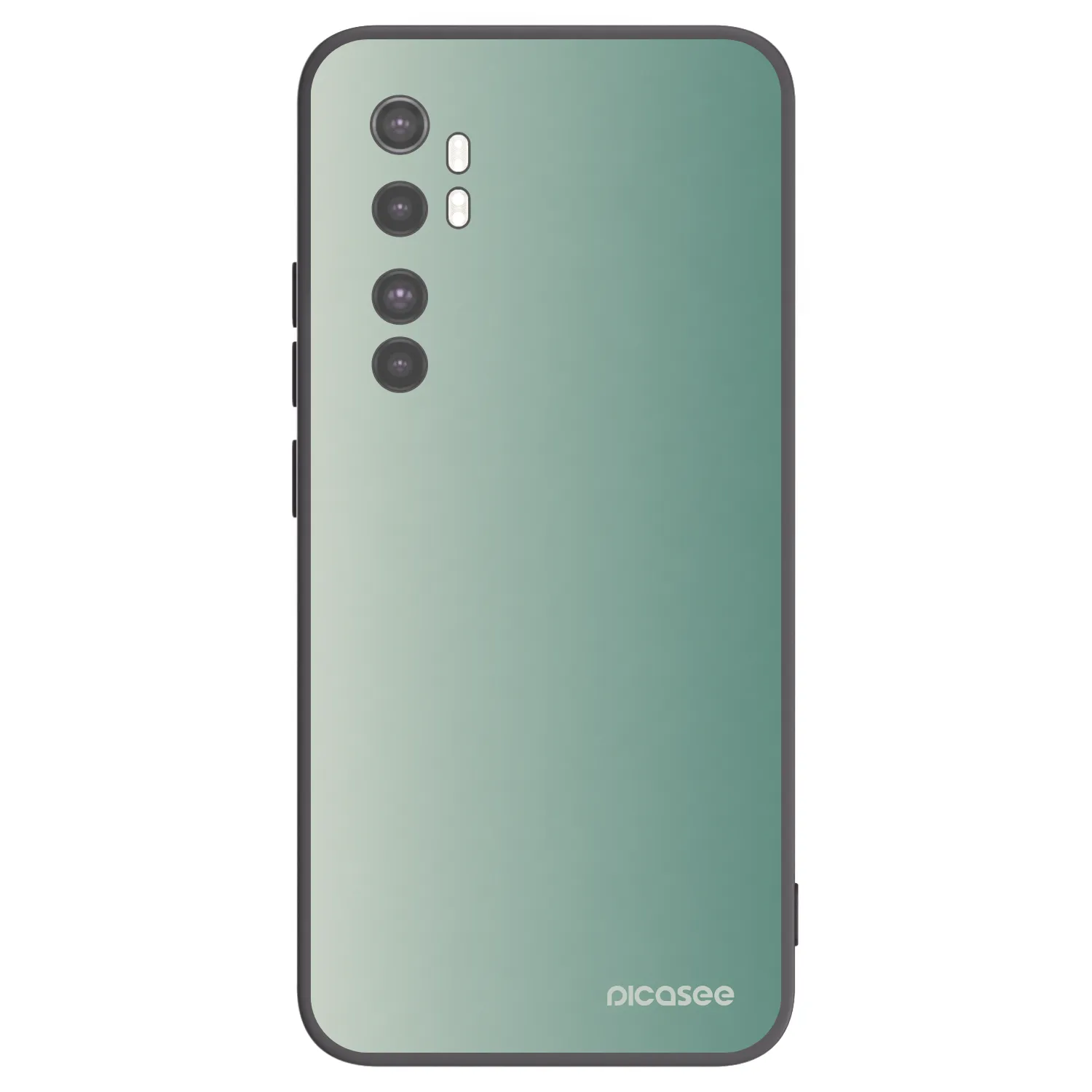 Picasee Μαύρη θήκη σιλικόνης για Xiaomi Mi Note 10 Lite - Misty Sage