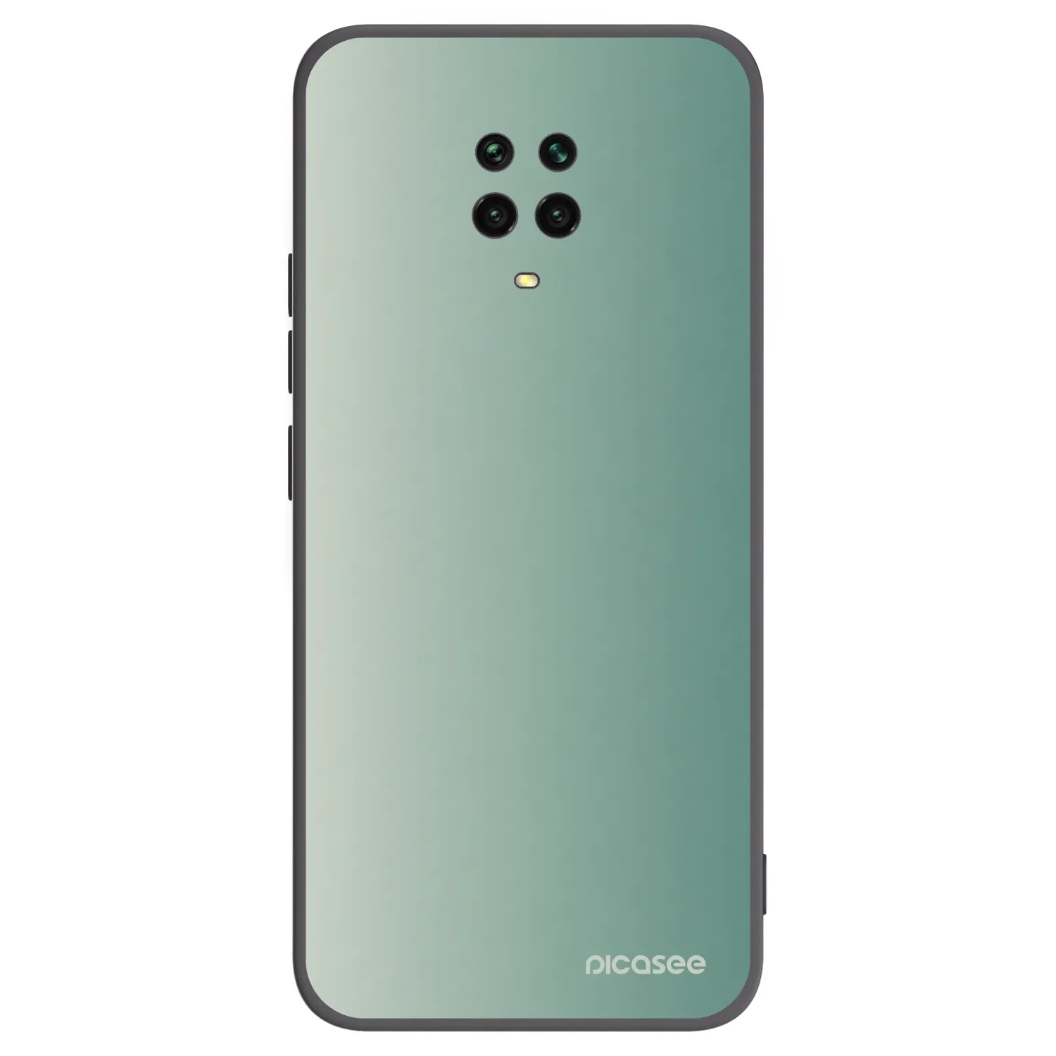 Picasee Μαύρη θήκη σιλικόνης για Xiaomi Redmi Note 9S - Misty Sage