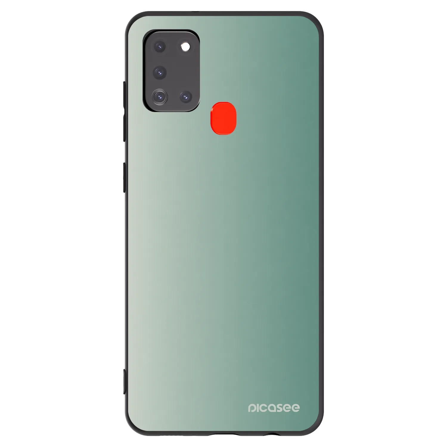 Picasee Μαύρη θήκη σιλικόνης για Samsung Galaxy A21s - Misty Sage