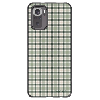Picasee Μαύρη θήκη σιλικόνης για Xiaomi Redmi Note 10 - Sage Tartan